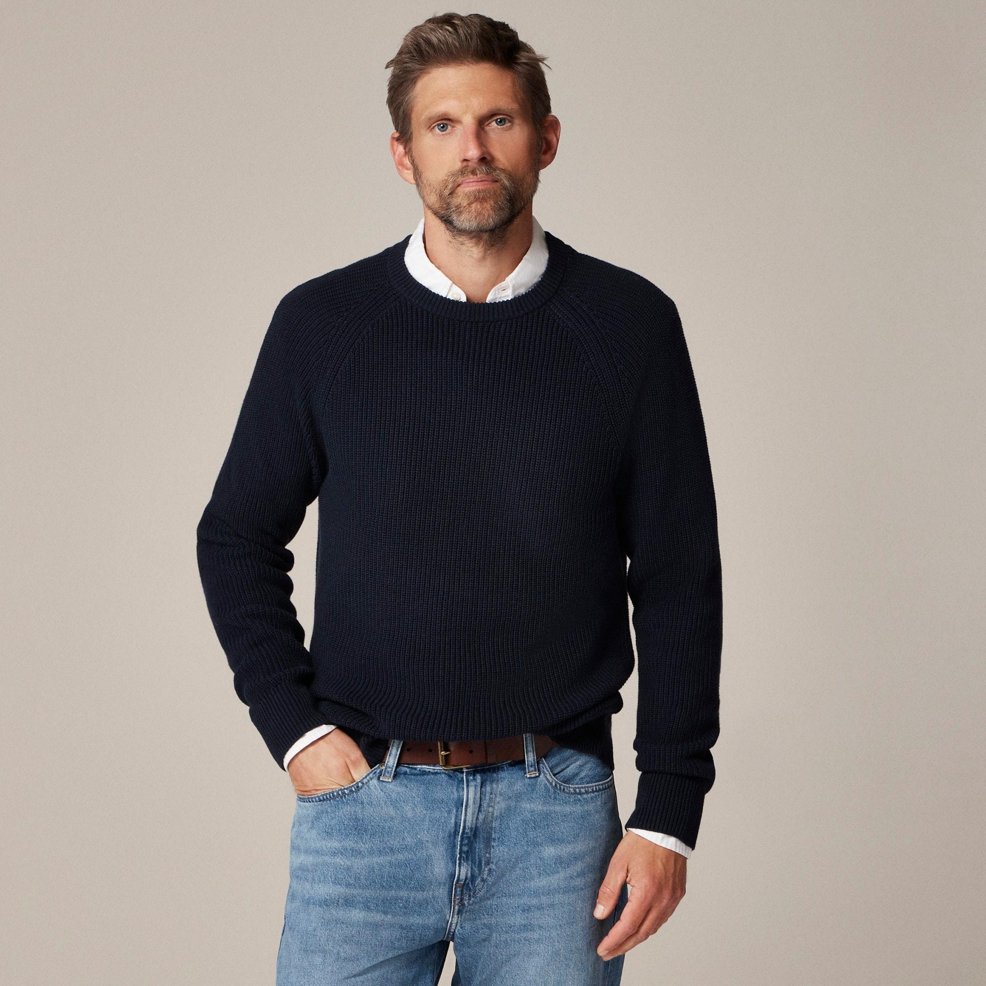 Heritage cotton ribbed sweater Product Image