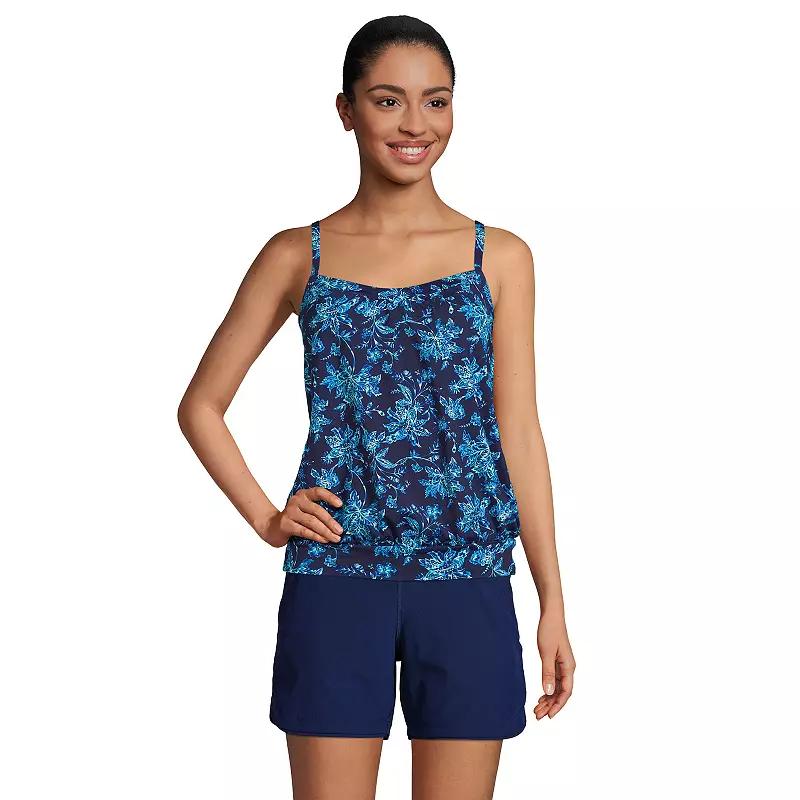 Women's Lands' End UPF 50 Blouson Tankini Swimsuit Top,  Product Image