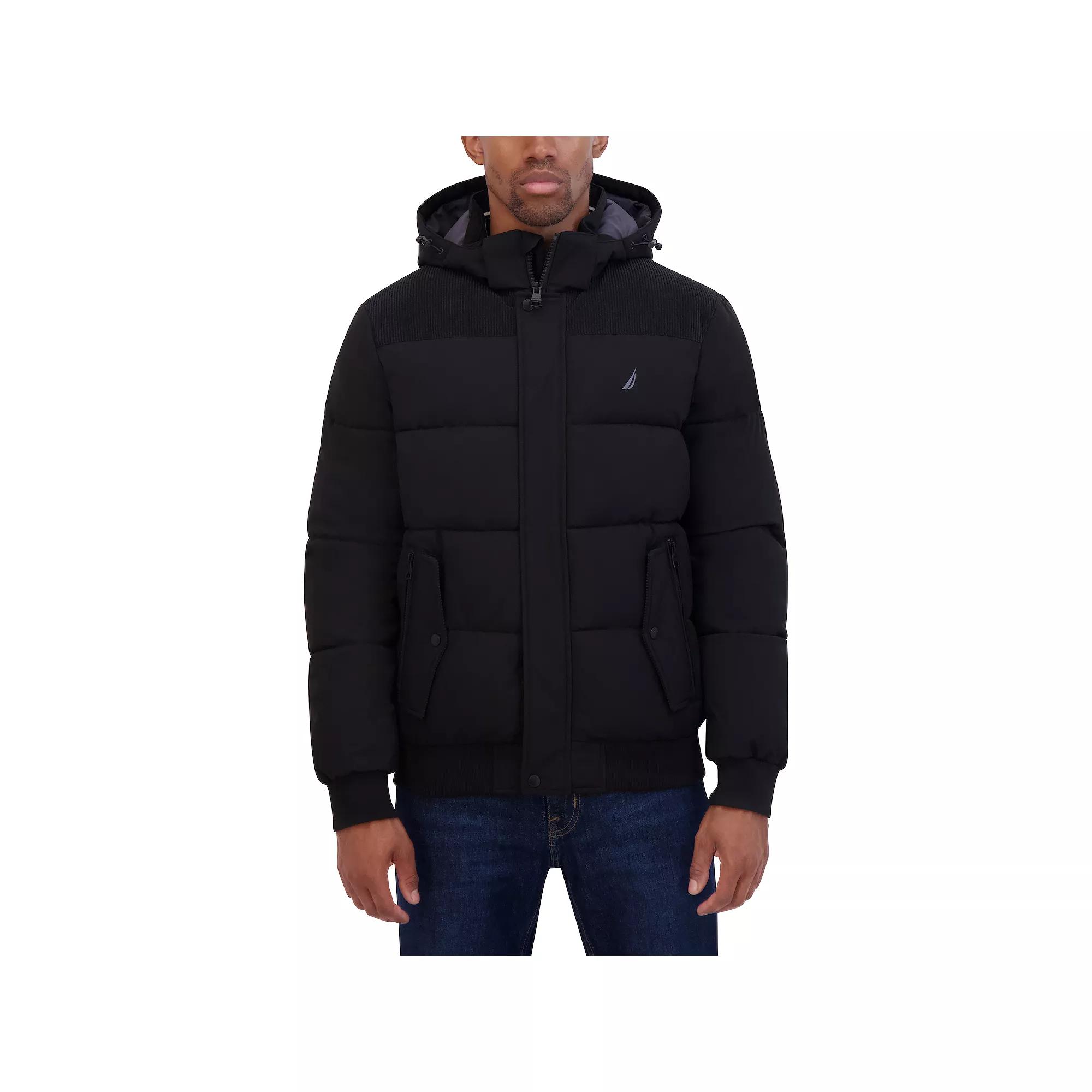 Men's Nautica Mixed Media Bomber Jacket,  Product Image