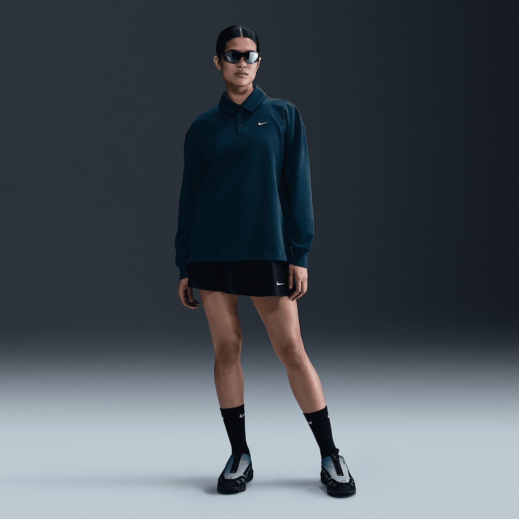 Nike Sportswear Essential Women's Oversized Long-Sleeve Polo Product Image