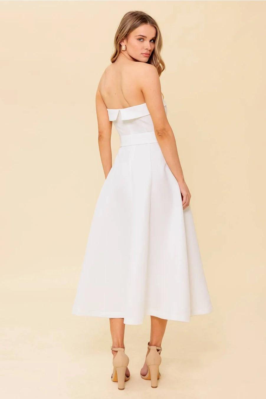 Sasha Belted Midi Dress Product Image