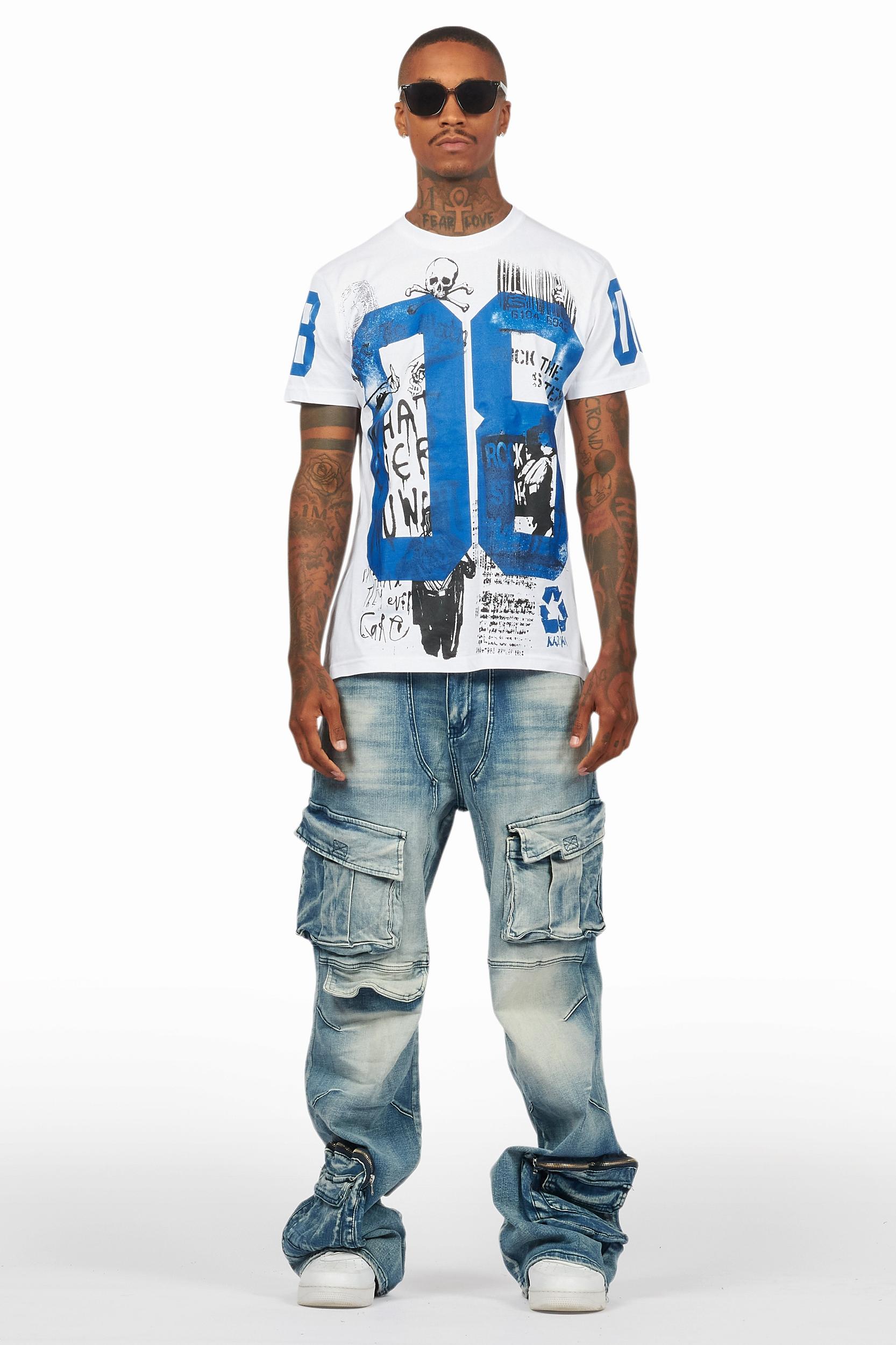 Velo Blue Baggy Fit Jean Male Product Image