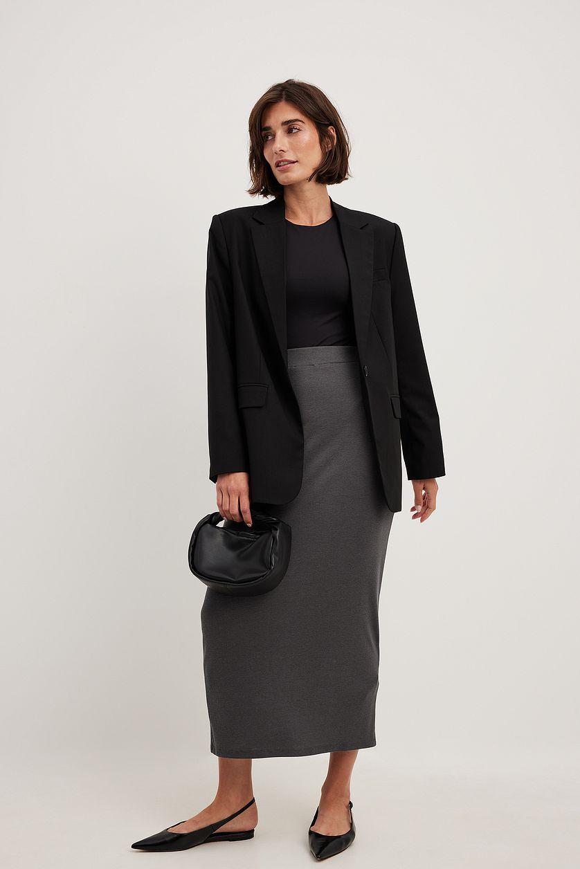 Rib Maxi Skirt Product Image