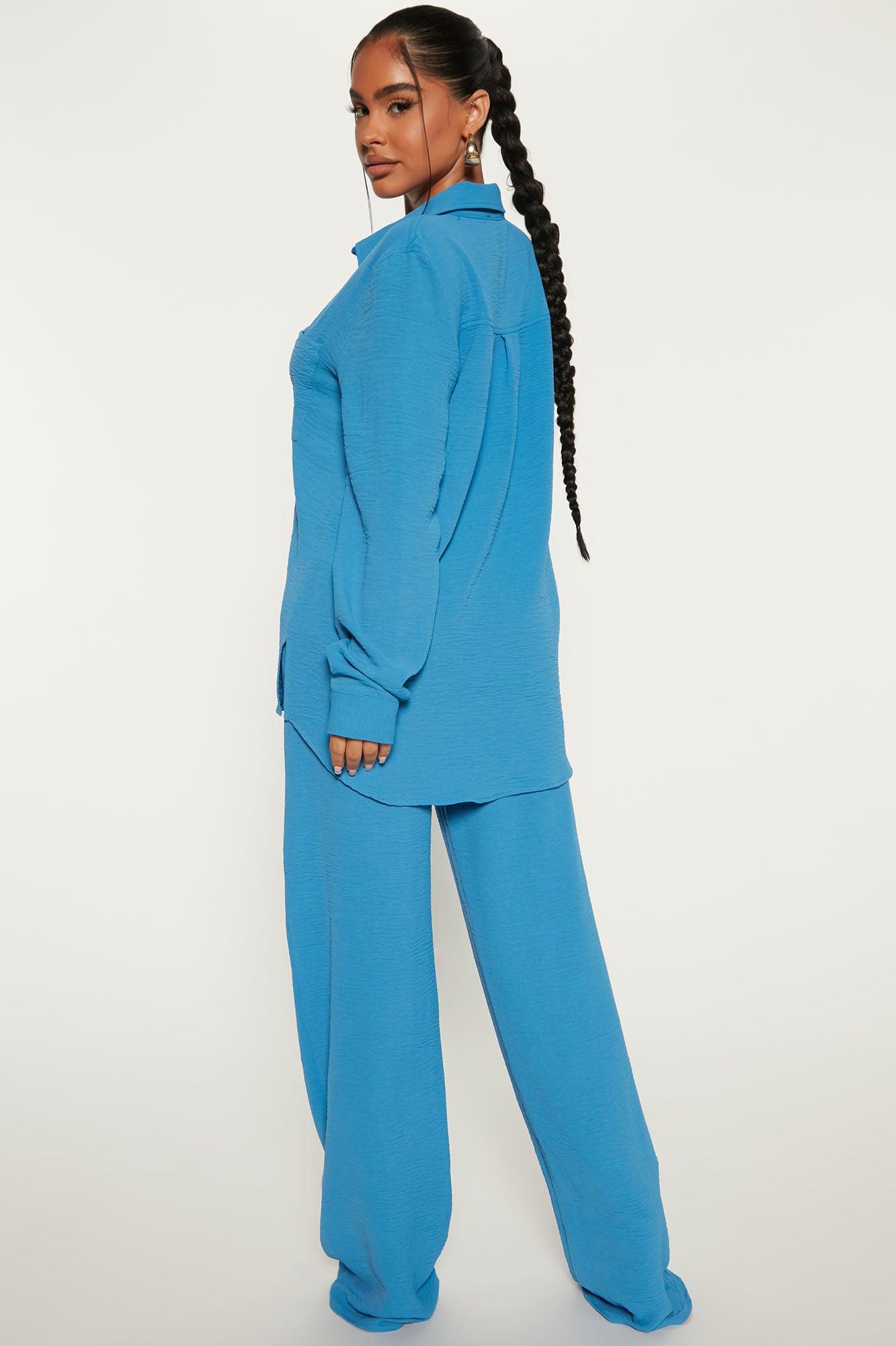 Makenzie Pant Set - Blue Product Image