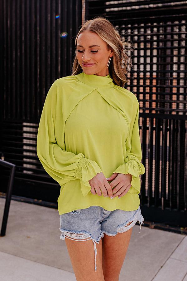 Sweetly Swaying Along Top In Lime Punch Product Image