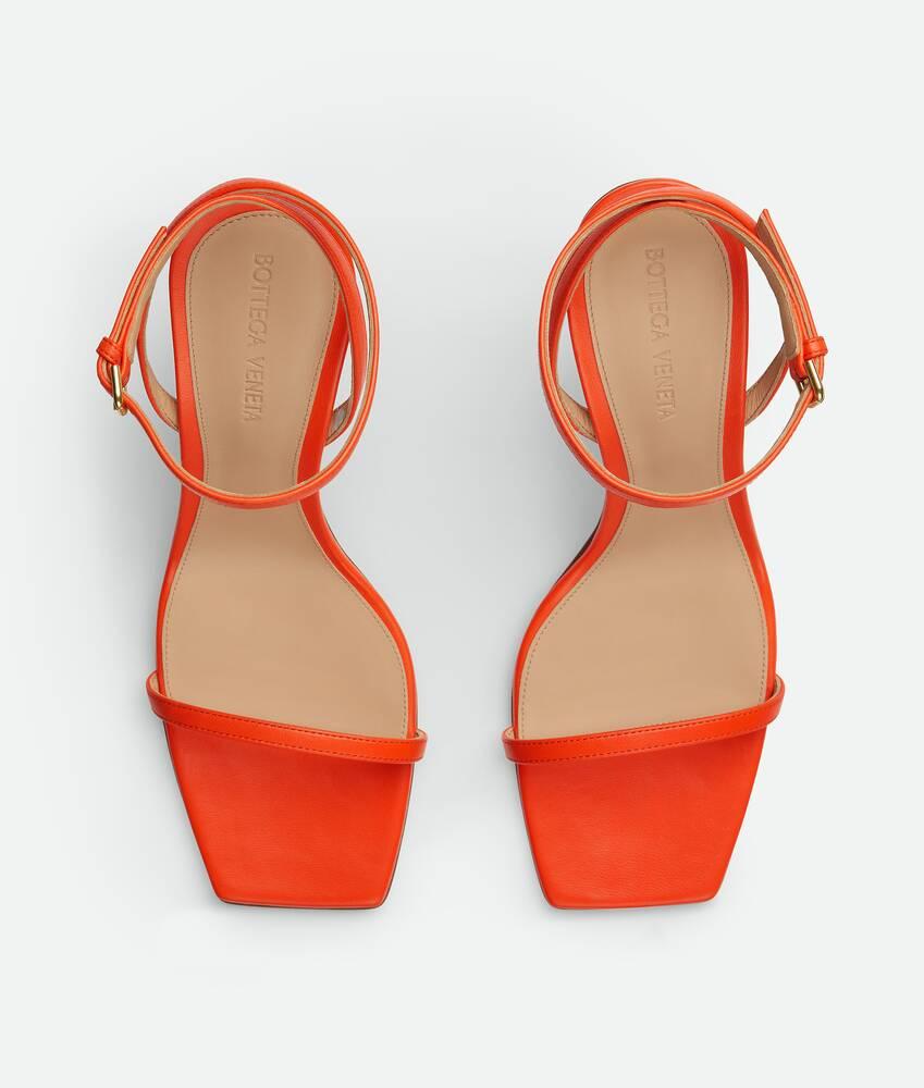 Women's Knot Sandal in New orange Product Image