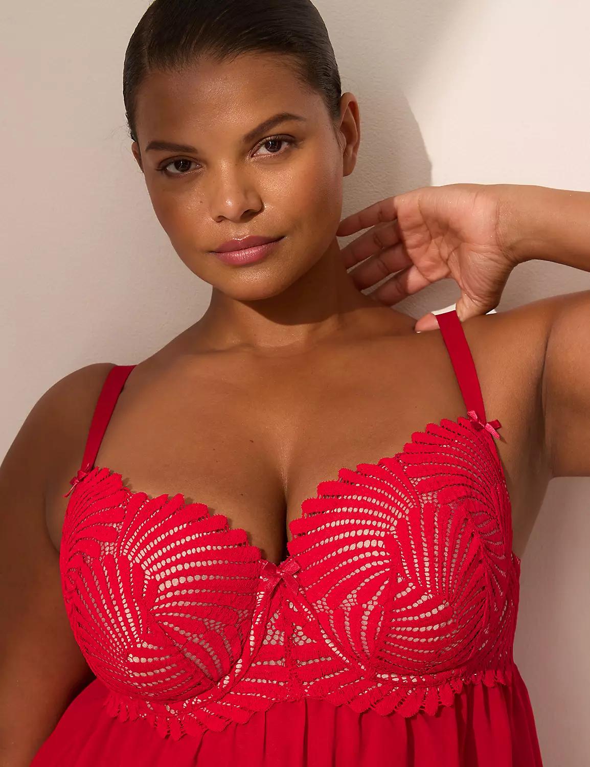 Underwire Lace Babydoll Product Image