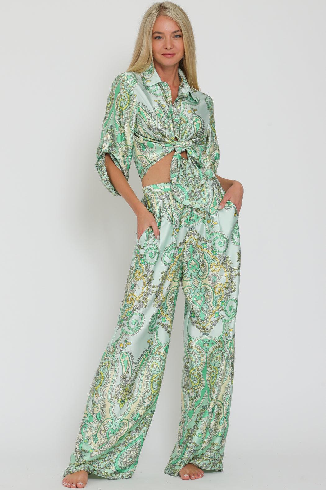 Paisley Palazzo Pant Product Image