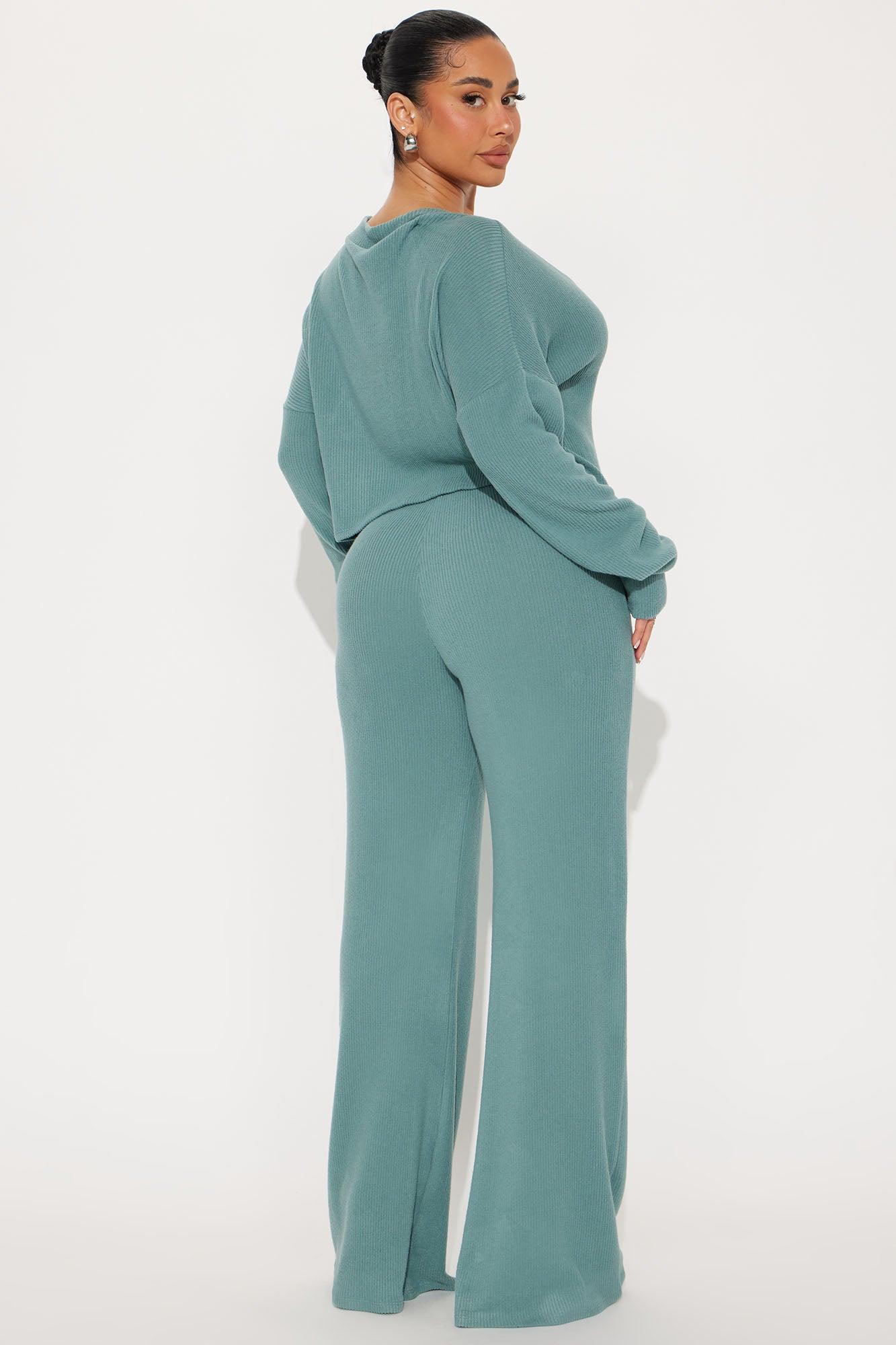 Cozy N Chill Pant Set - Teal Female Product Image