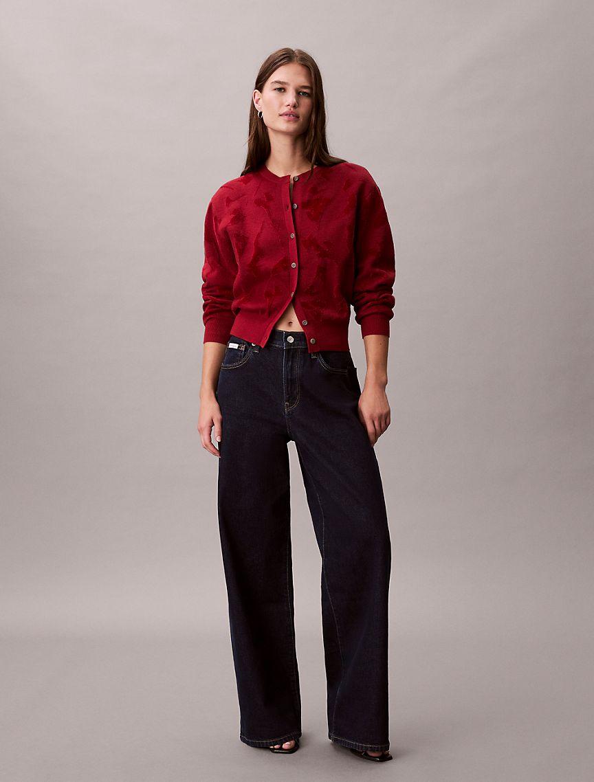 Textured Jacquard Cardigan Product Image