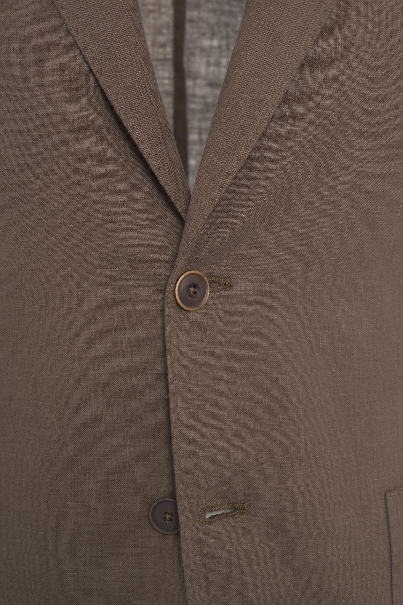 Single-breasted suit in linen Product Image