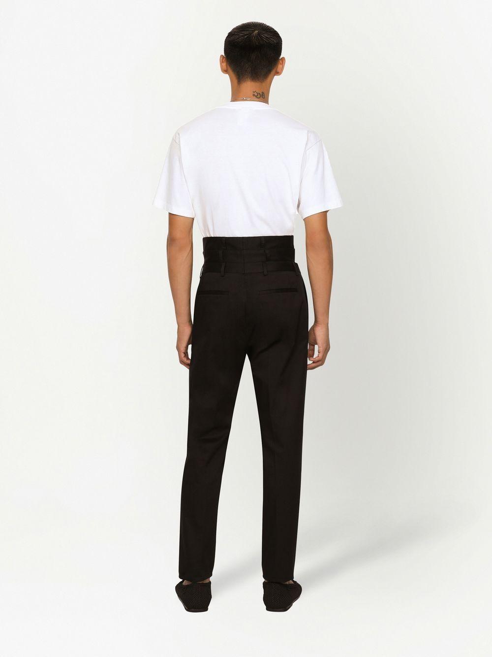 DOLCE & GABBANA Graphic-print Cotton T-shirt In Bianco Naturale Product Image