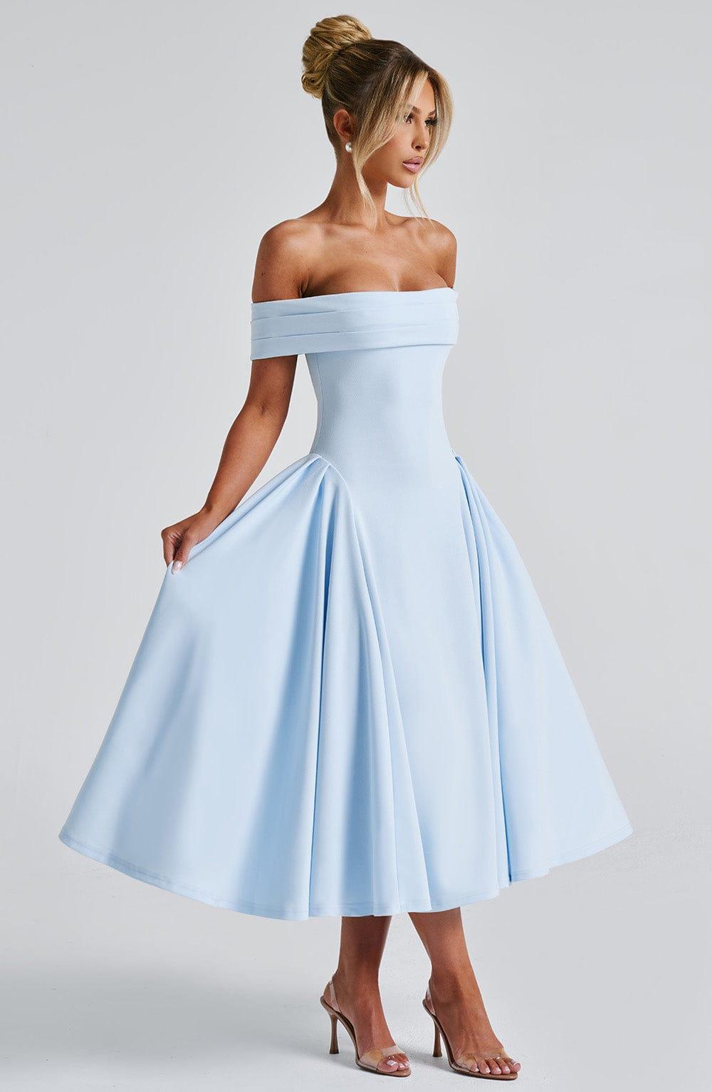 Miranda Midi Dress - Blue Product Image