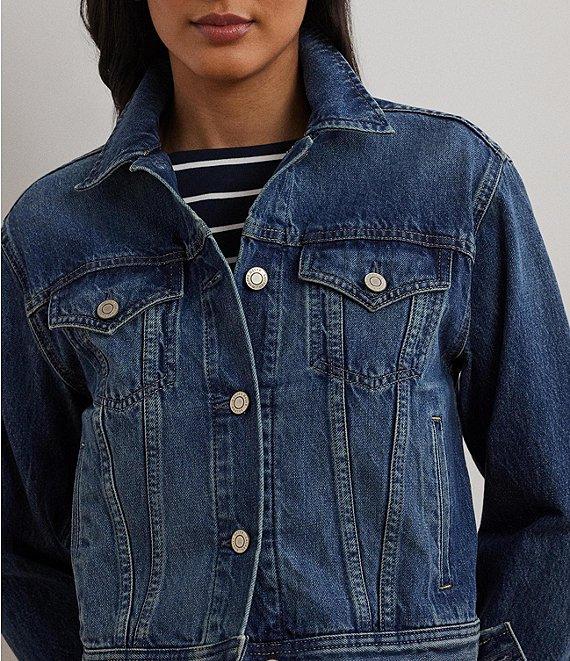 Lauren Ralph Lauren Denim Trucker Jacket Product Image