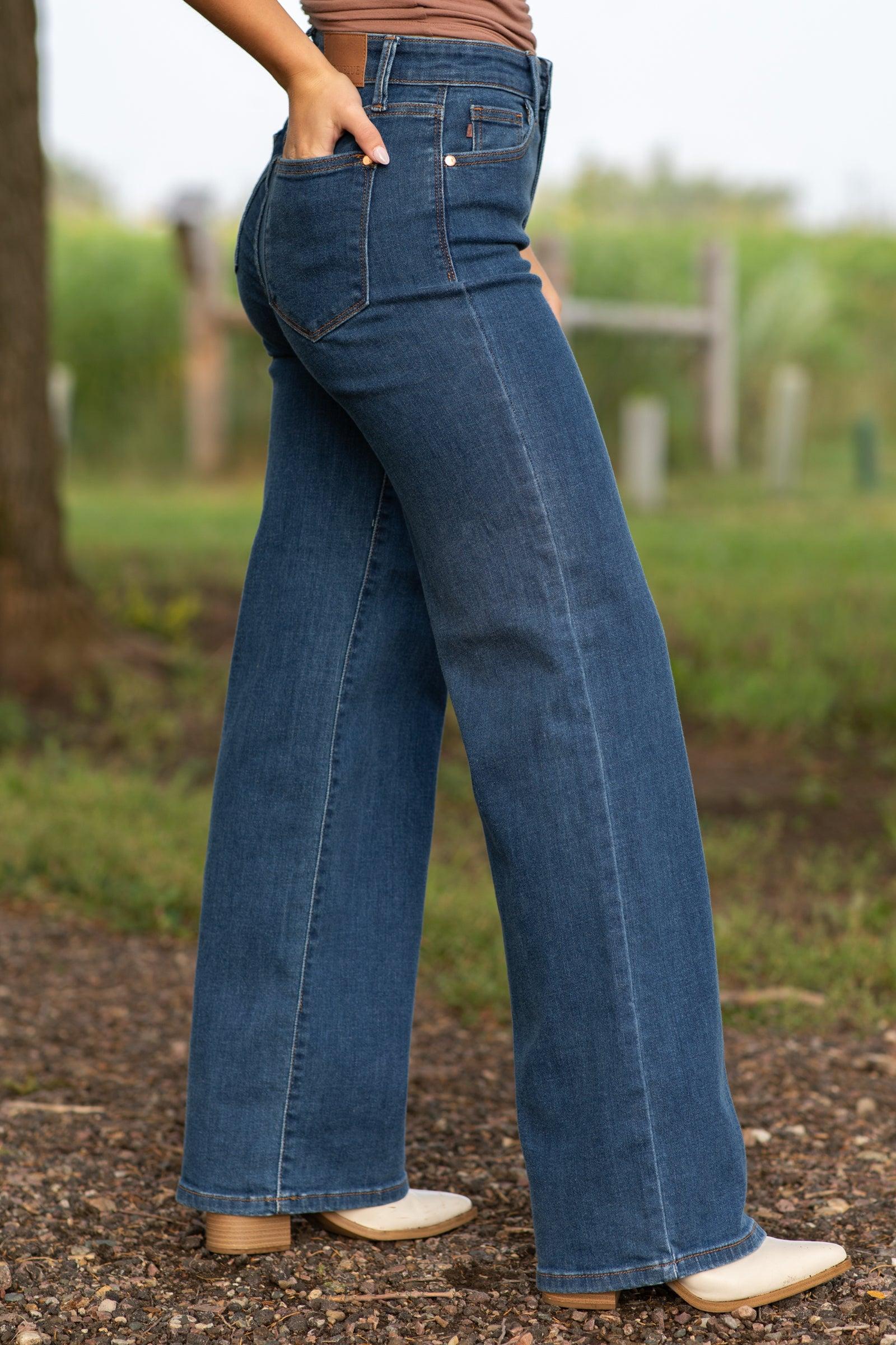 Medium Wash Vintage Wide Leg Jean Product Image
