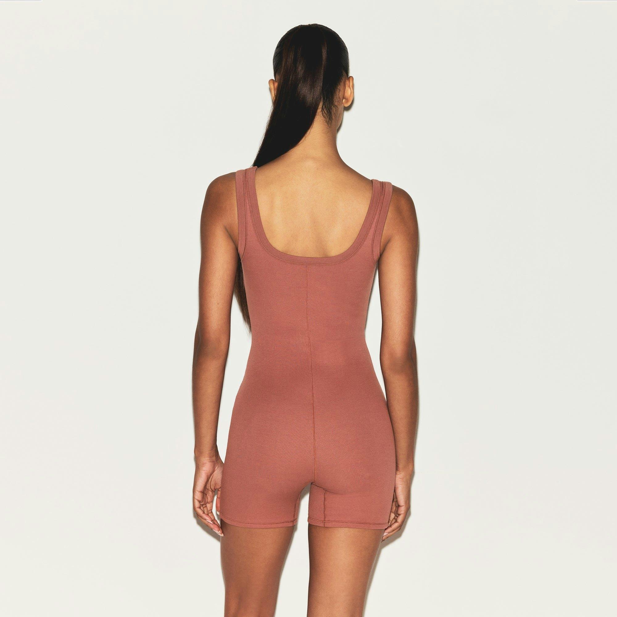 COTTON RIB ONESIE | REDWOOD Product Image