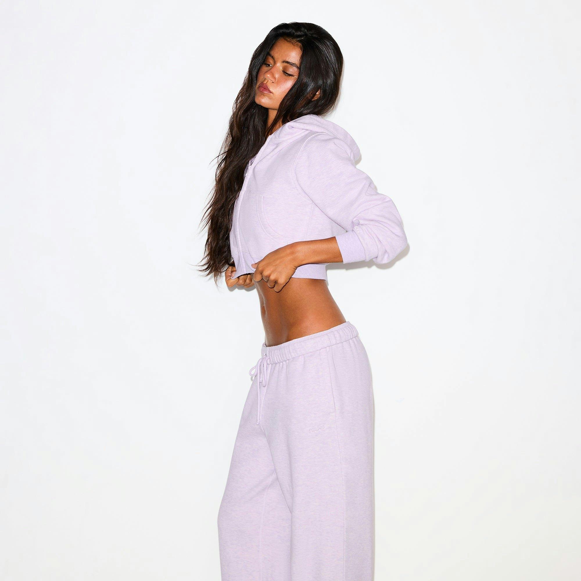 COTTON FLEECE CLASSIC STRAIGHT LEG PANT | PURPLE HEATHER Product Image