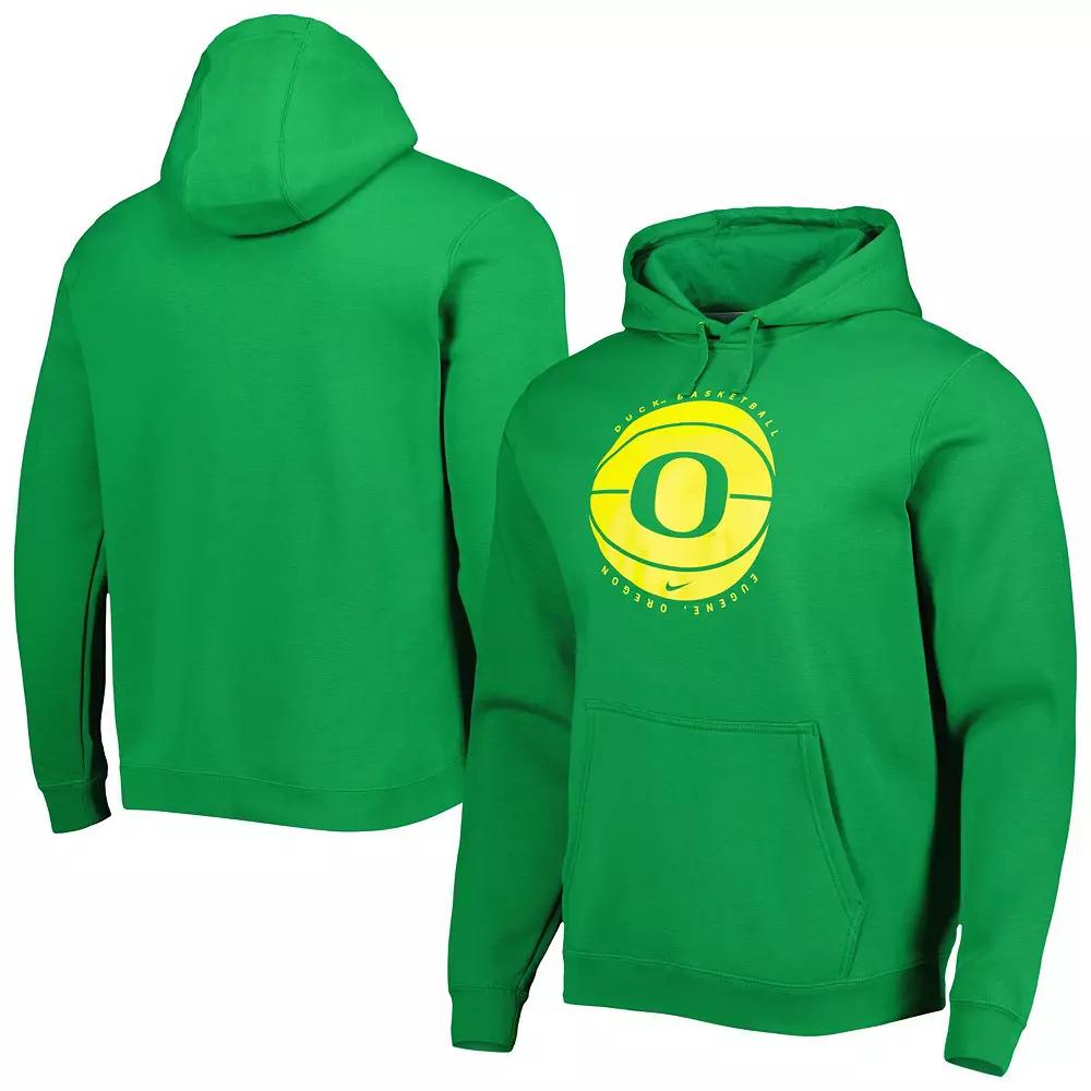 Men's Nike Green Oregon Ducks Basketball Pullover Hoodie,  Product Image