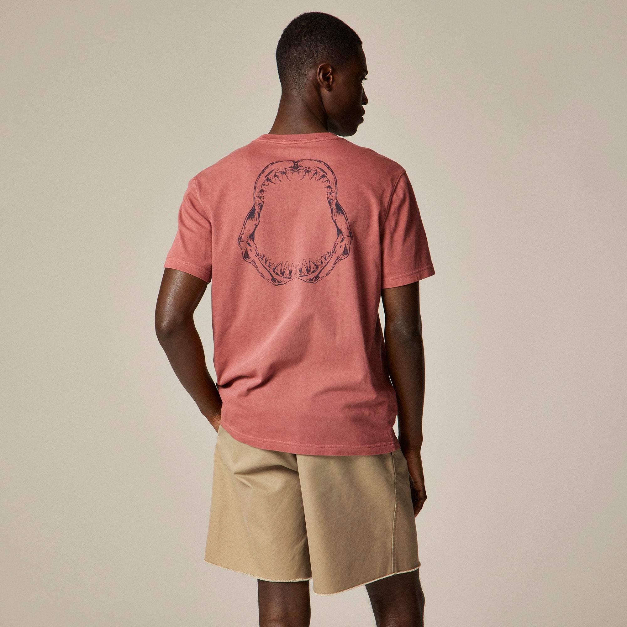 Vintage-wash cotton graphic T-shirt Product Image