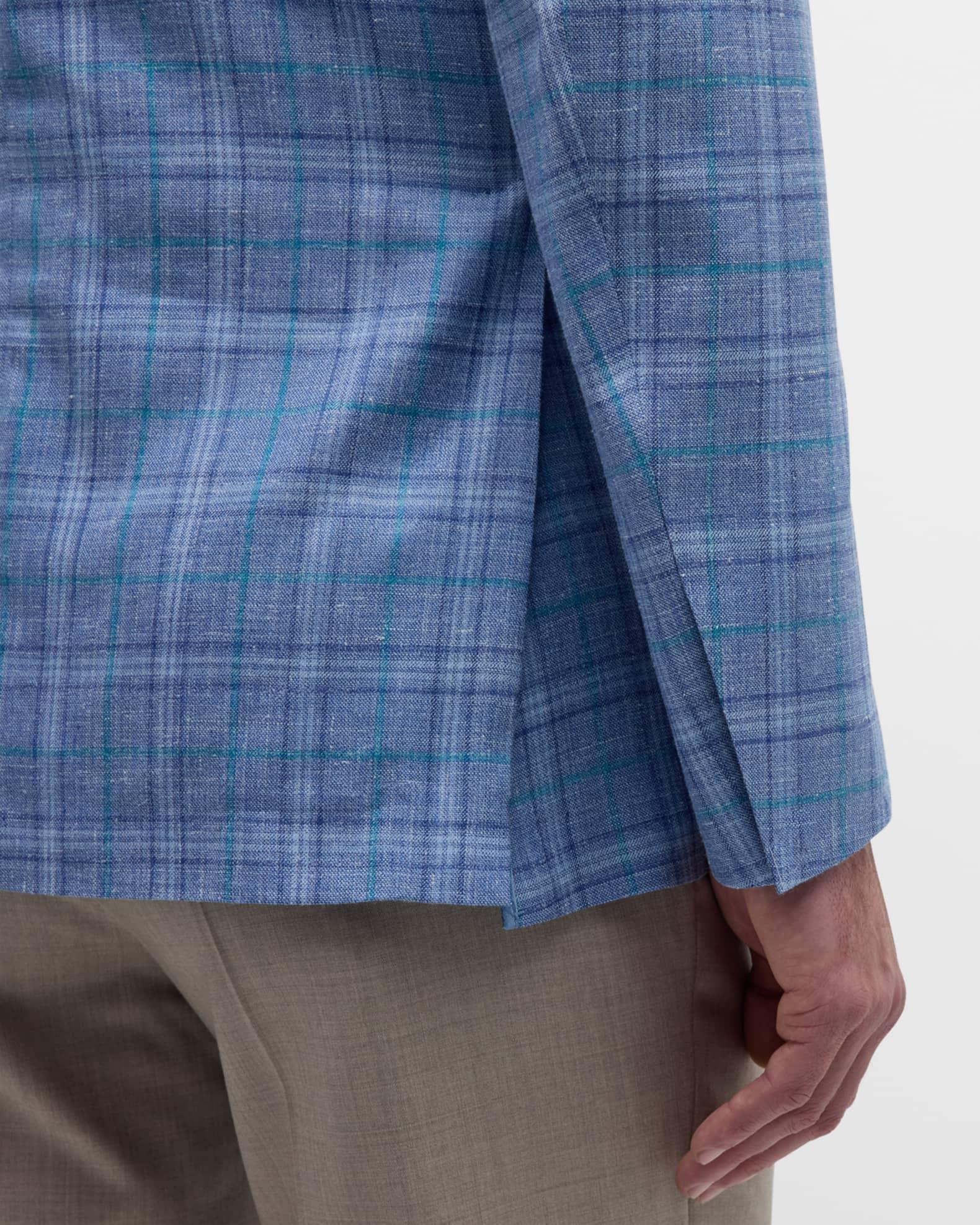 Men's Cashmere-Blend Plaid Sport Coat Product Image