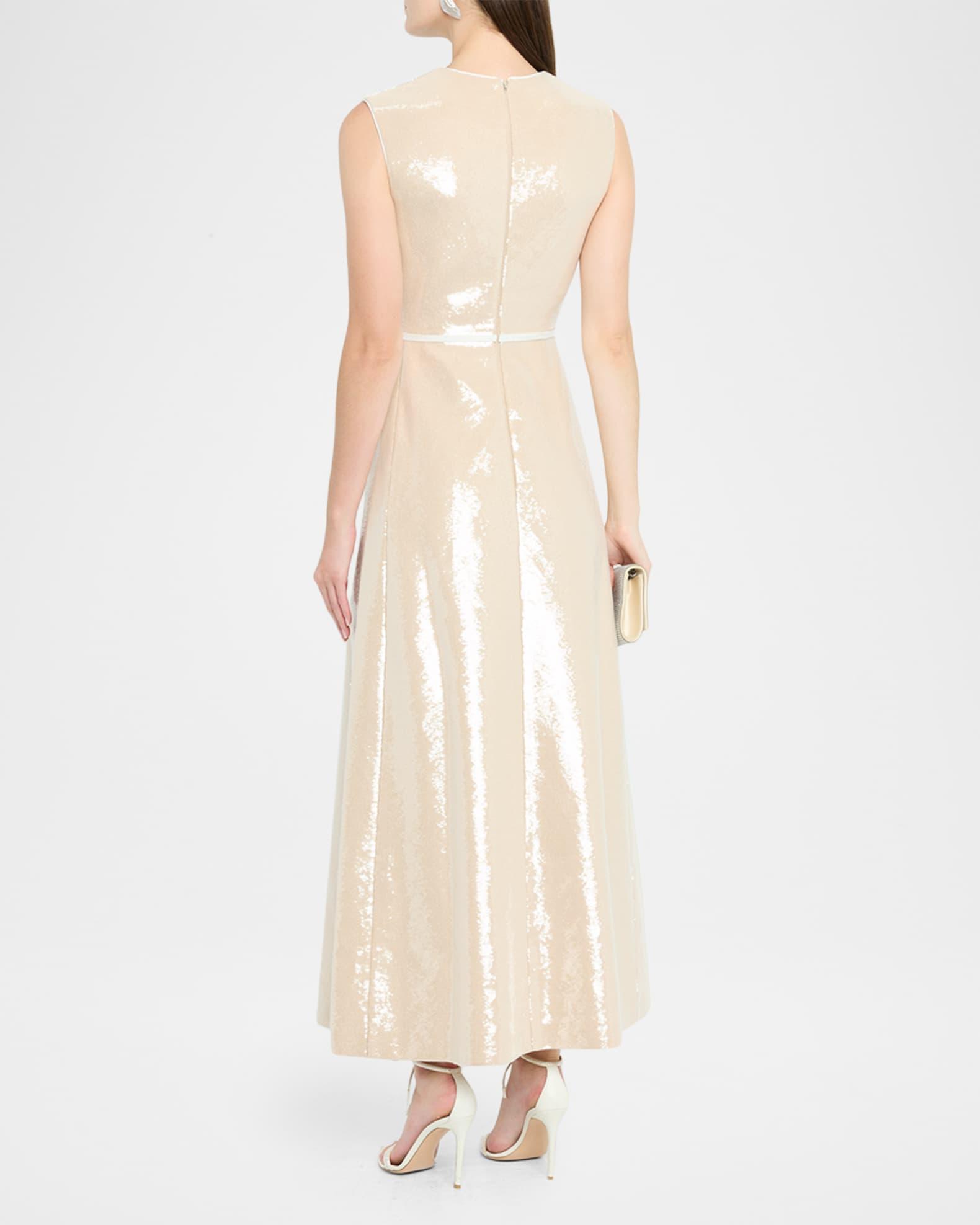 Sequined Sleeveless Ankle Dress Product Image