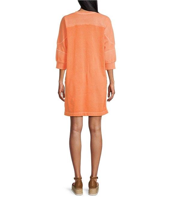 Westbound 3/4 Sleeve Crew Neck Dress Product Image