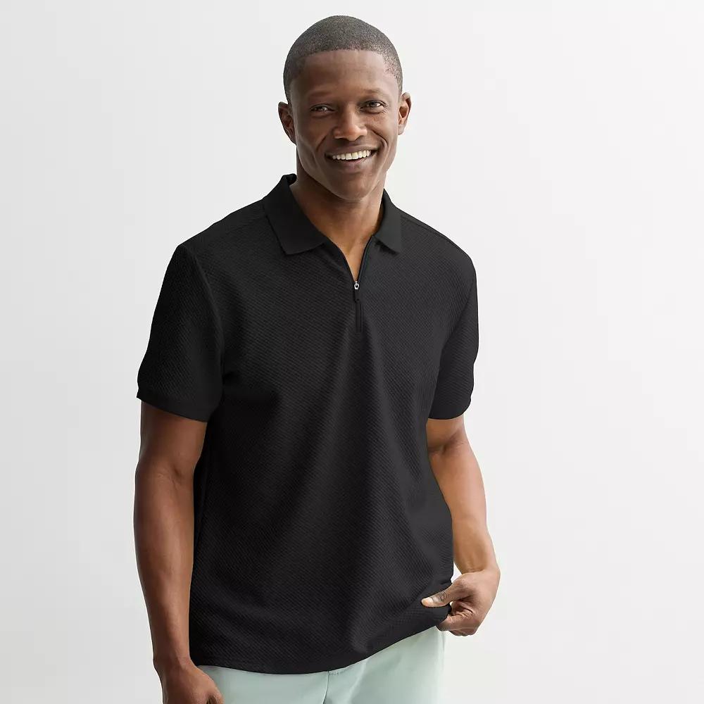 Men's FLX Texture Zipper Polo,  Product Image