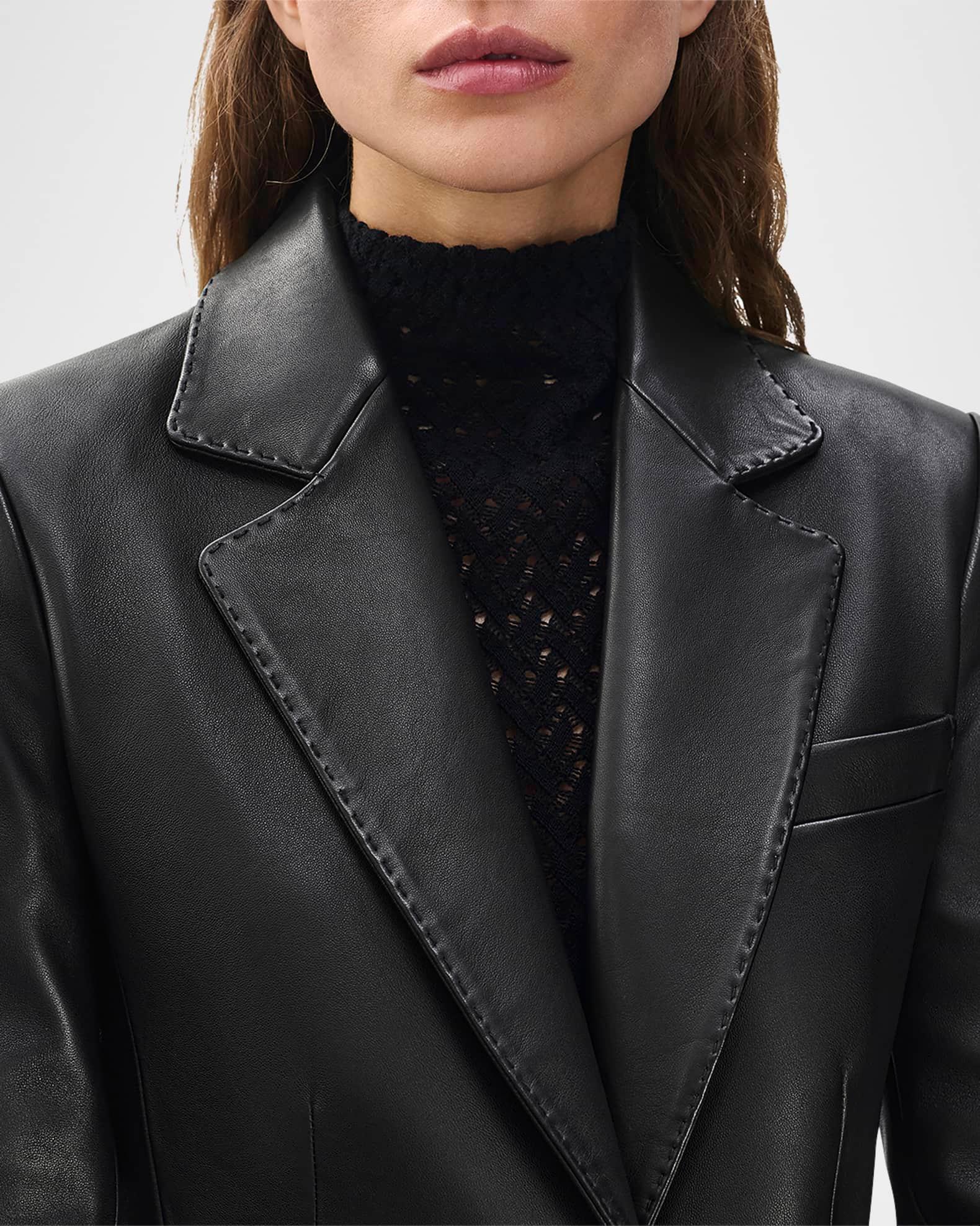 Ash Leather Blazer Product Image