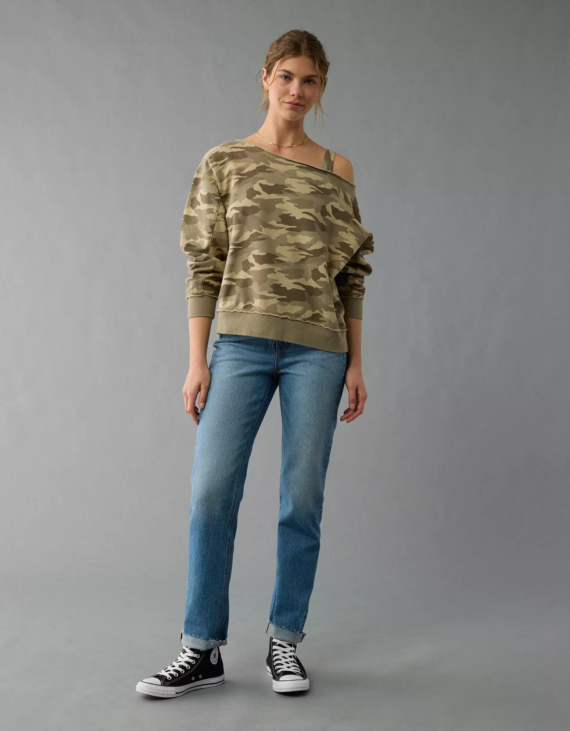 AE Off The Shoulder Sweatshirt Product Image