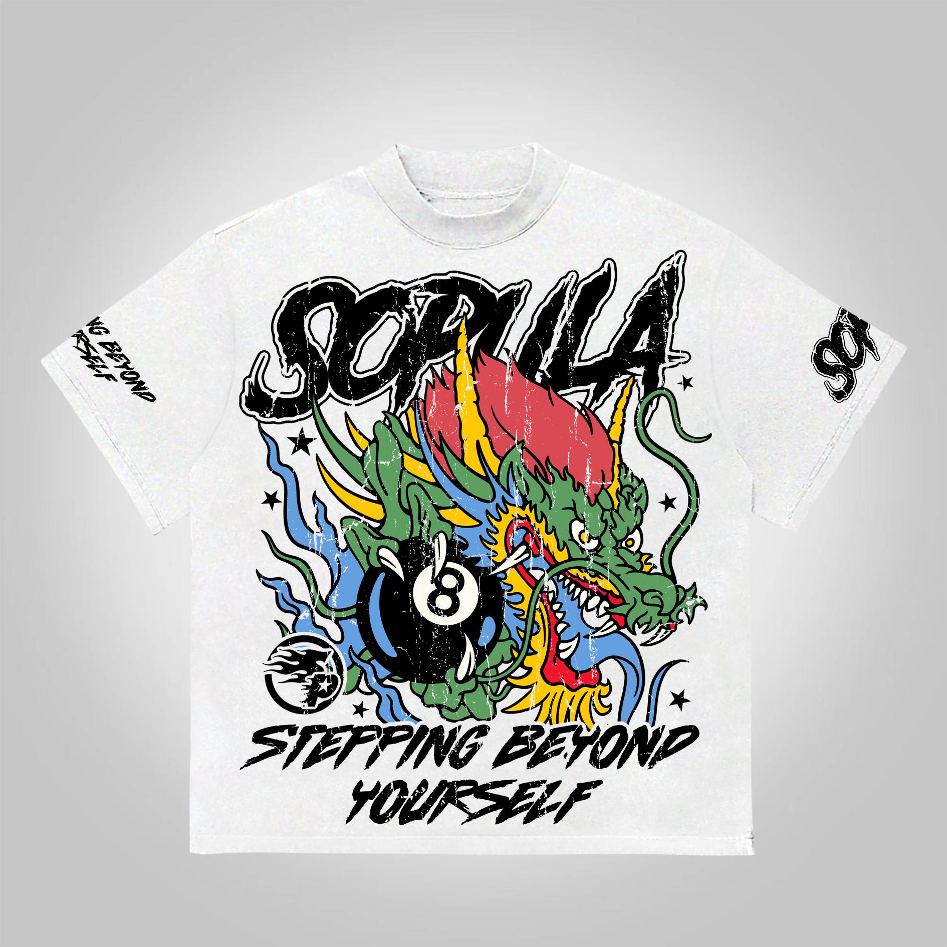 Sopula Dragon Ball 8 Retro Graphic 100% Cotton T-Shirt Product Image