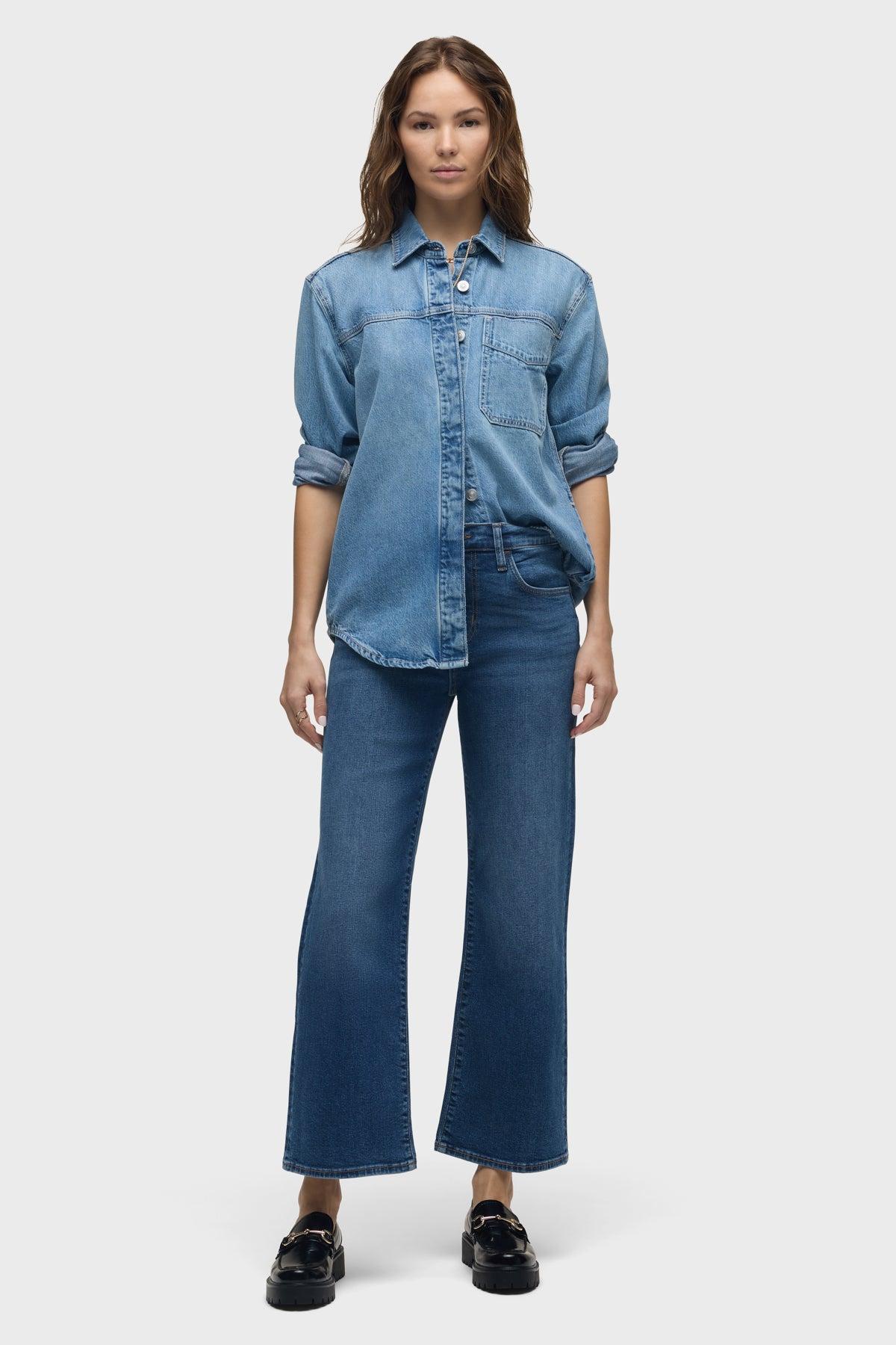 Rosalie High-Rise Wide Leg Ankle Jean Female Product Image