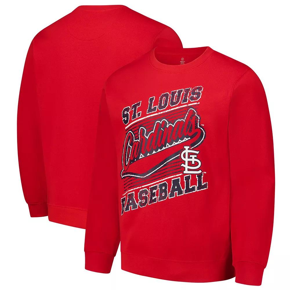 Men's Stitches Red St. Louis Cardinals Pullover Sweatshirt,  Product Image