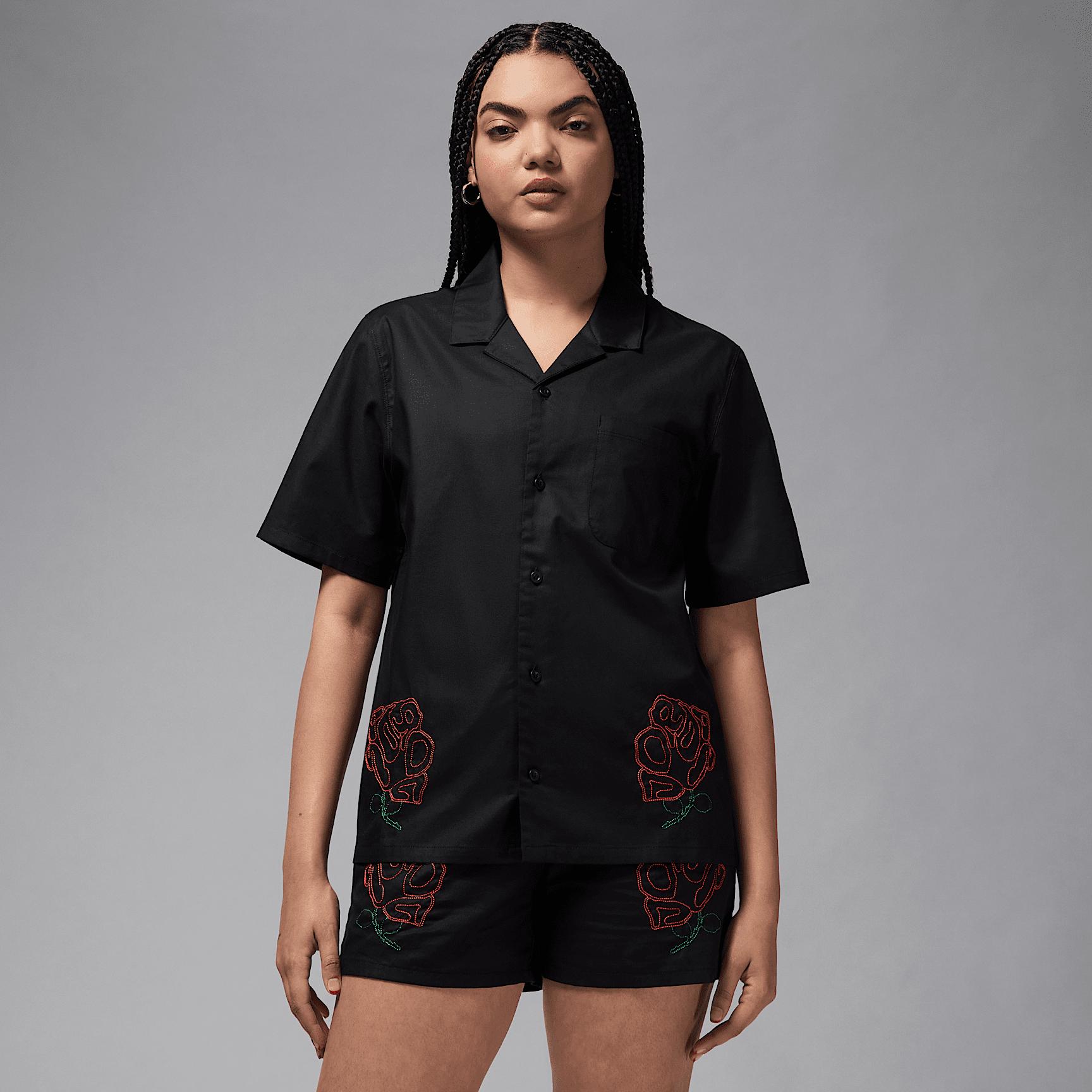 Women's Jordan Short-Sleeve Woven Top Product Image