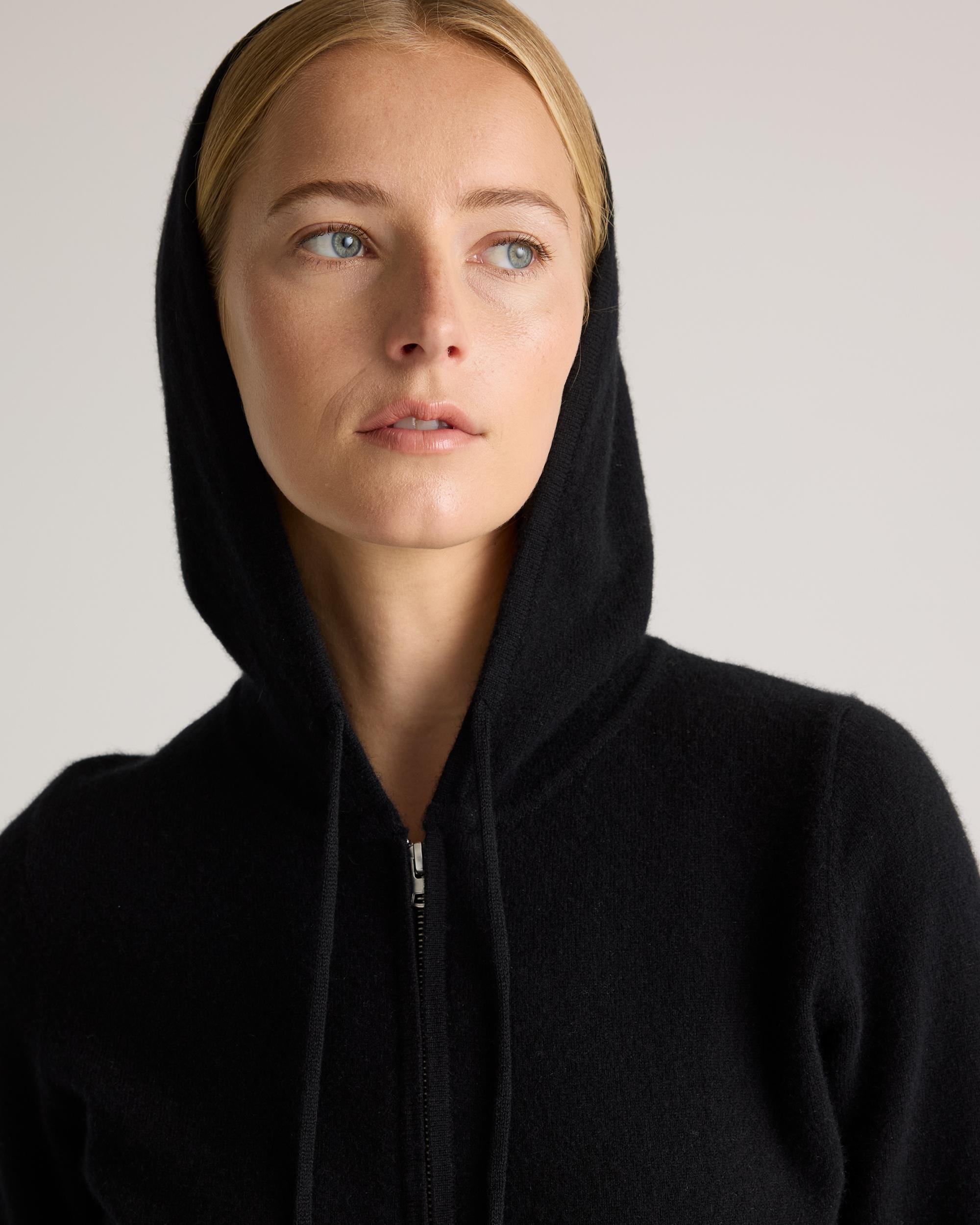 Quince | Women's Mongolian Cashmere Full-Zip Hoodie Jacket Product Image