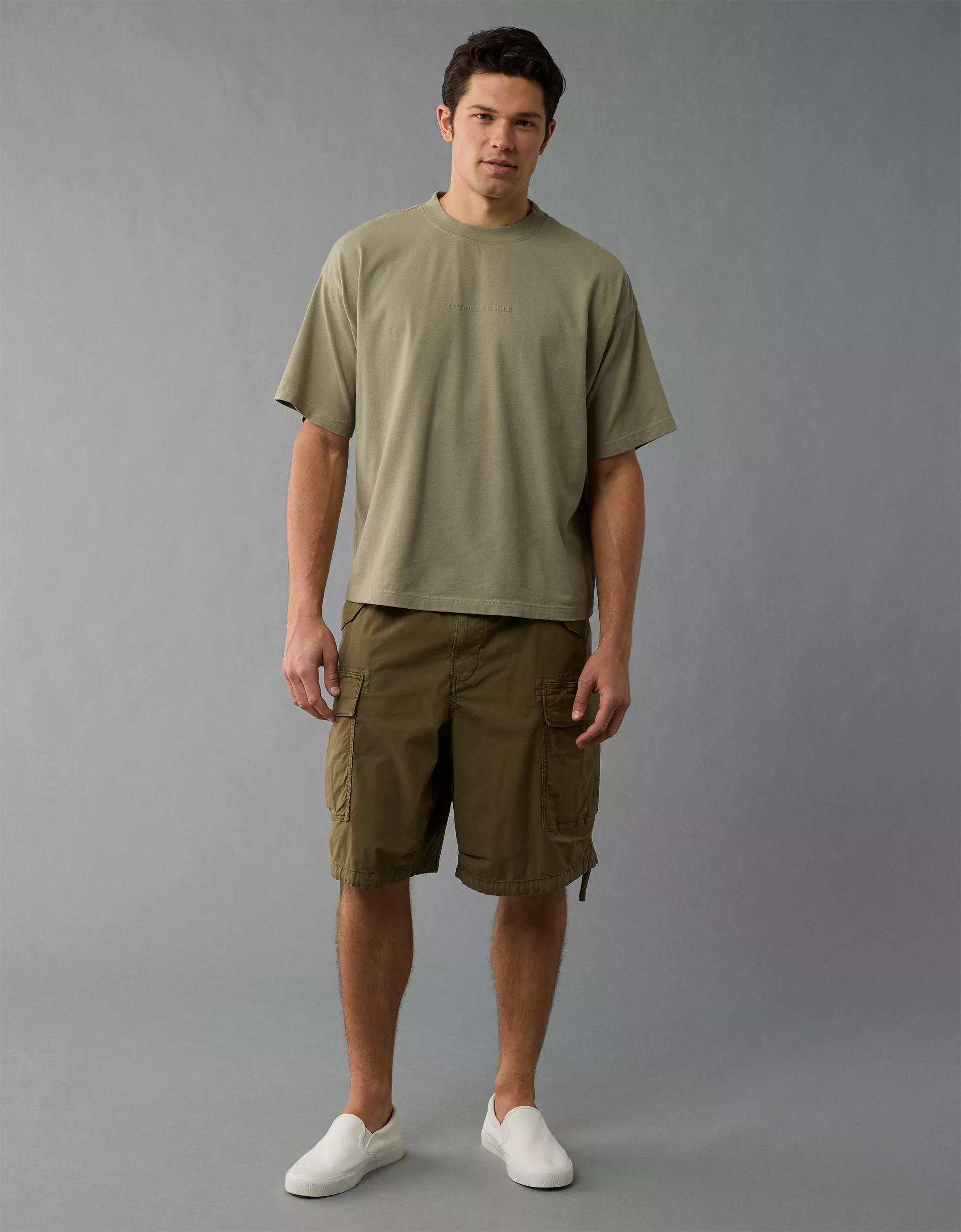 AE Laidback Luxe Heavyweight Oversized Logo Graphic T-Shirt Product Image