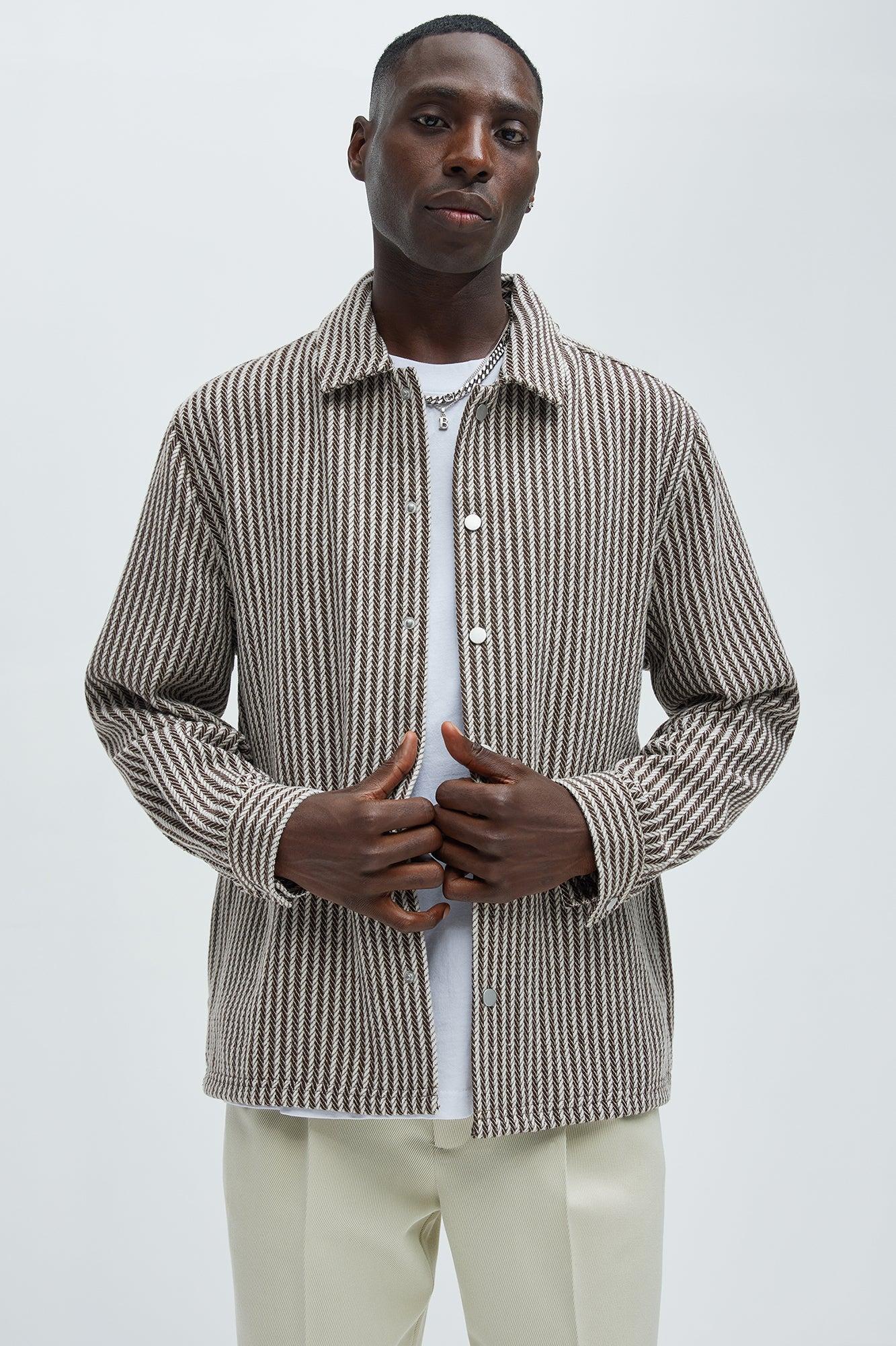 Stimson Herringbone Shirt - Brown Combo Product Image