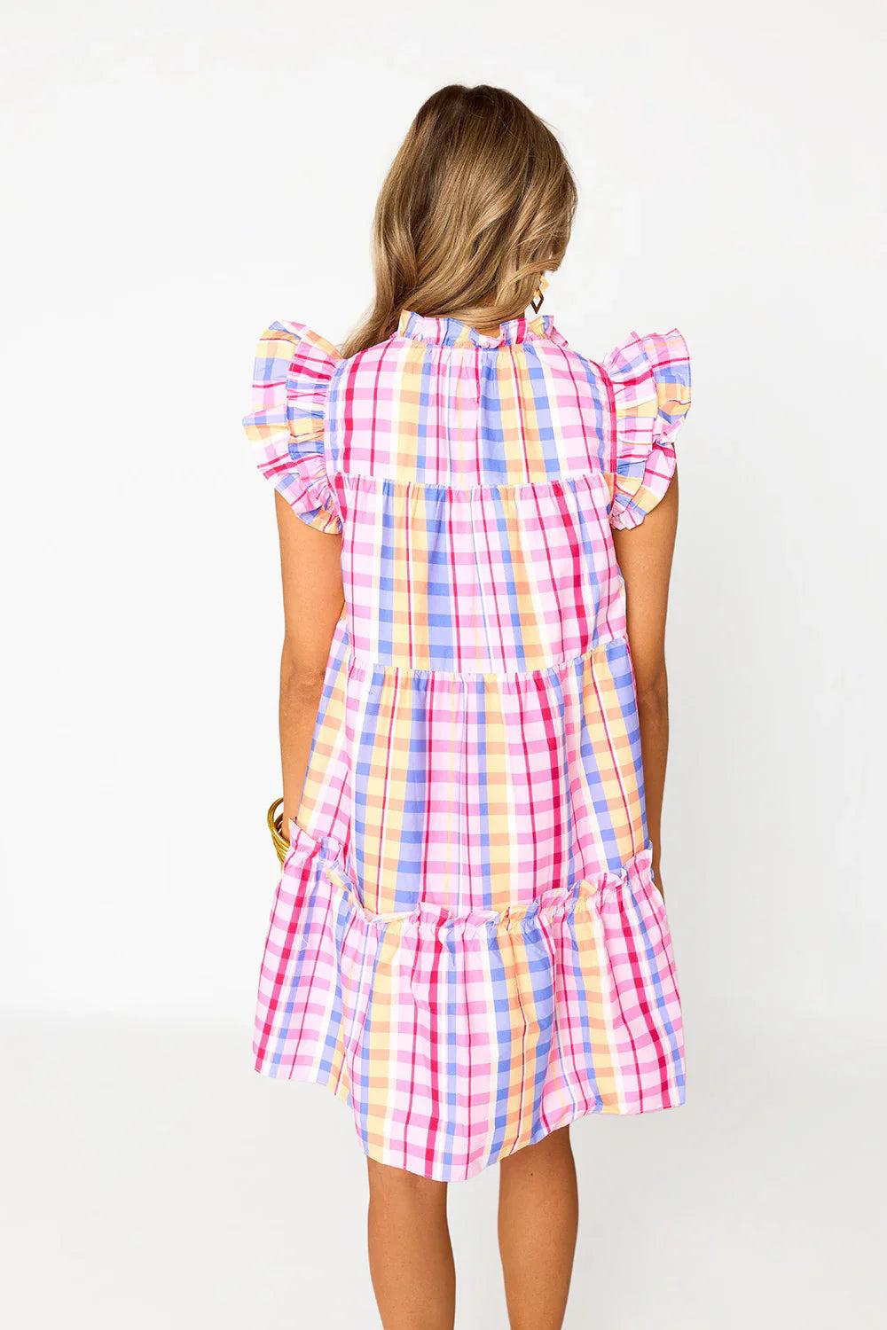 Aubrey Gelato Ruffle Shoulder Dress Product Image