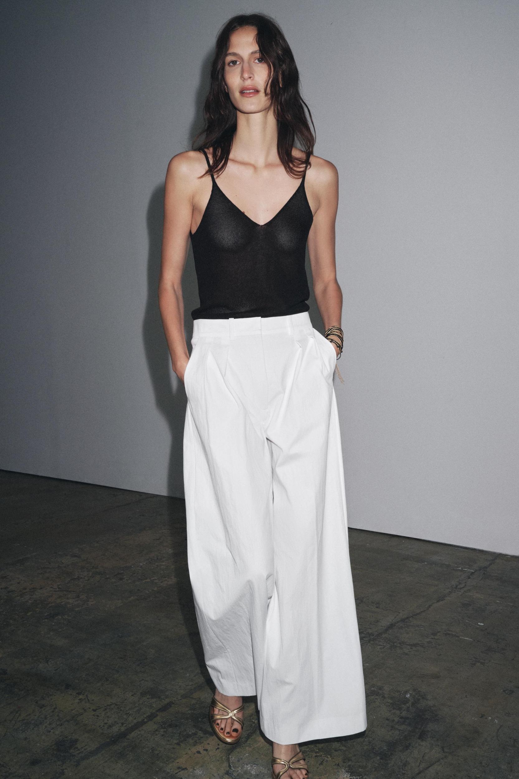 ZW COLLECTION TECHNICAL EFFECT PLEATED PANTS Product Image