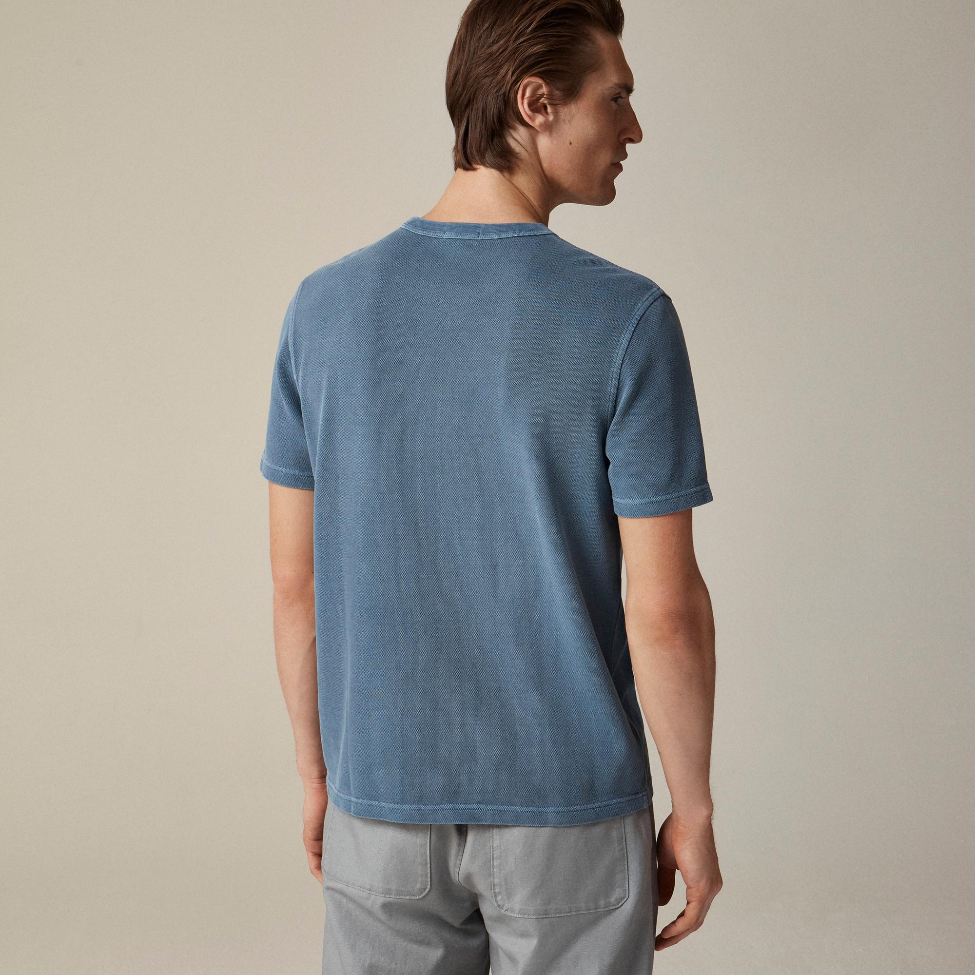 Washed piqué pocket T-shirt Product Image