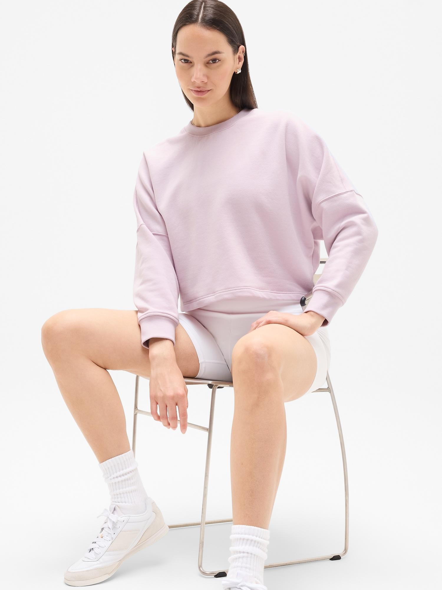 Forever Fleece Dolman Crop Sweatshirt Product Image
