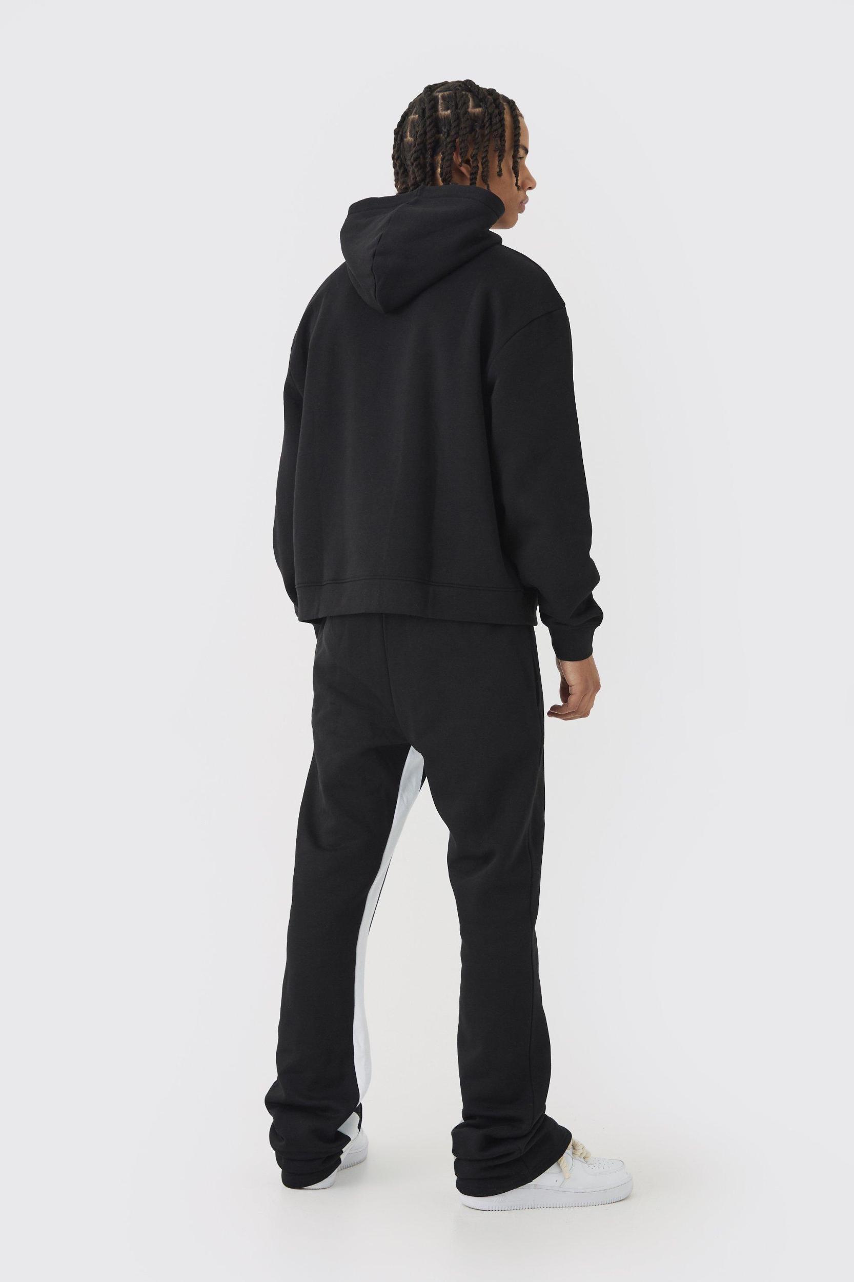 Oversized Boxy Limited Edition Extended Drawcords Hooded Tracksuit | boohooMAN USA Product Image