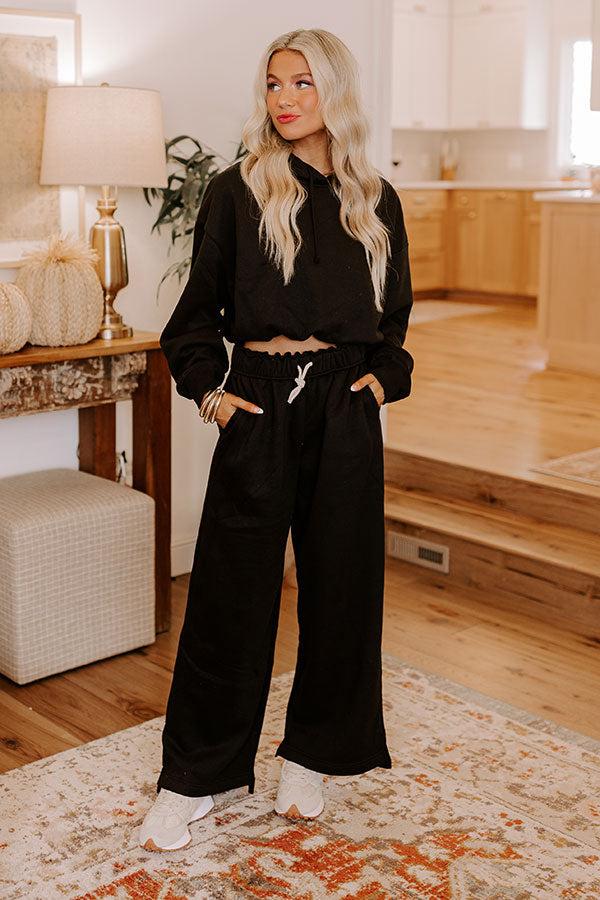 Crisp Morning High Waist Foldover Pants Product Image