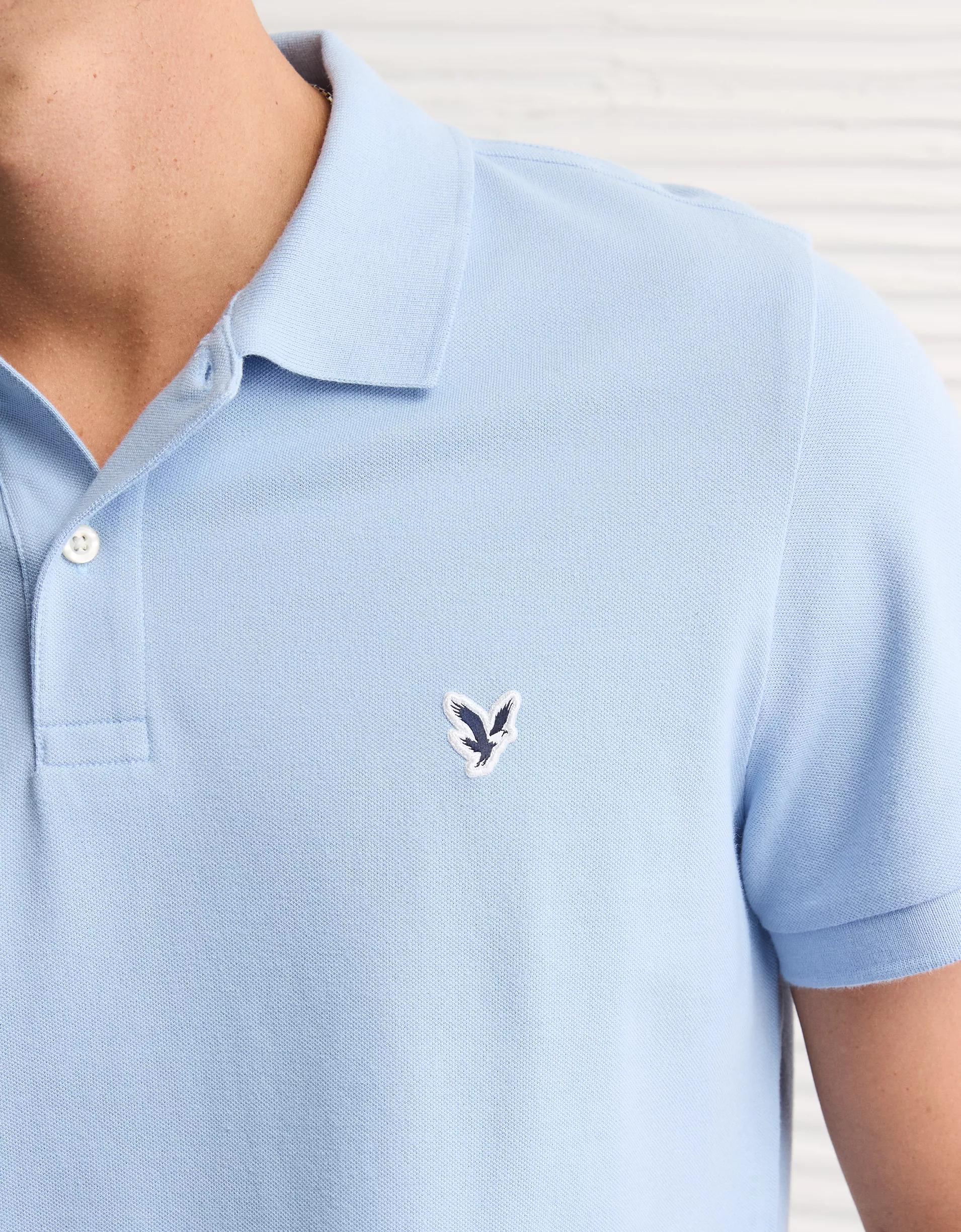 AE Lived-In Slim Fit Pique Polo Shirt Product Image