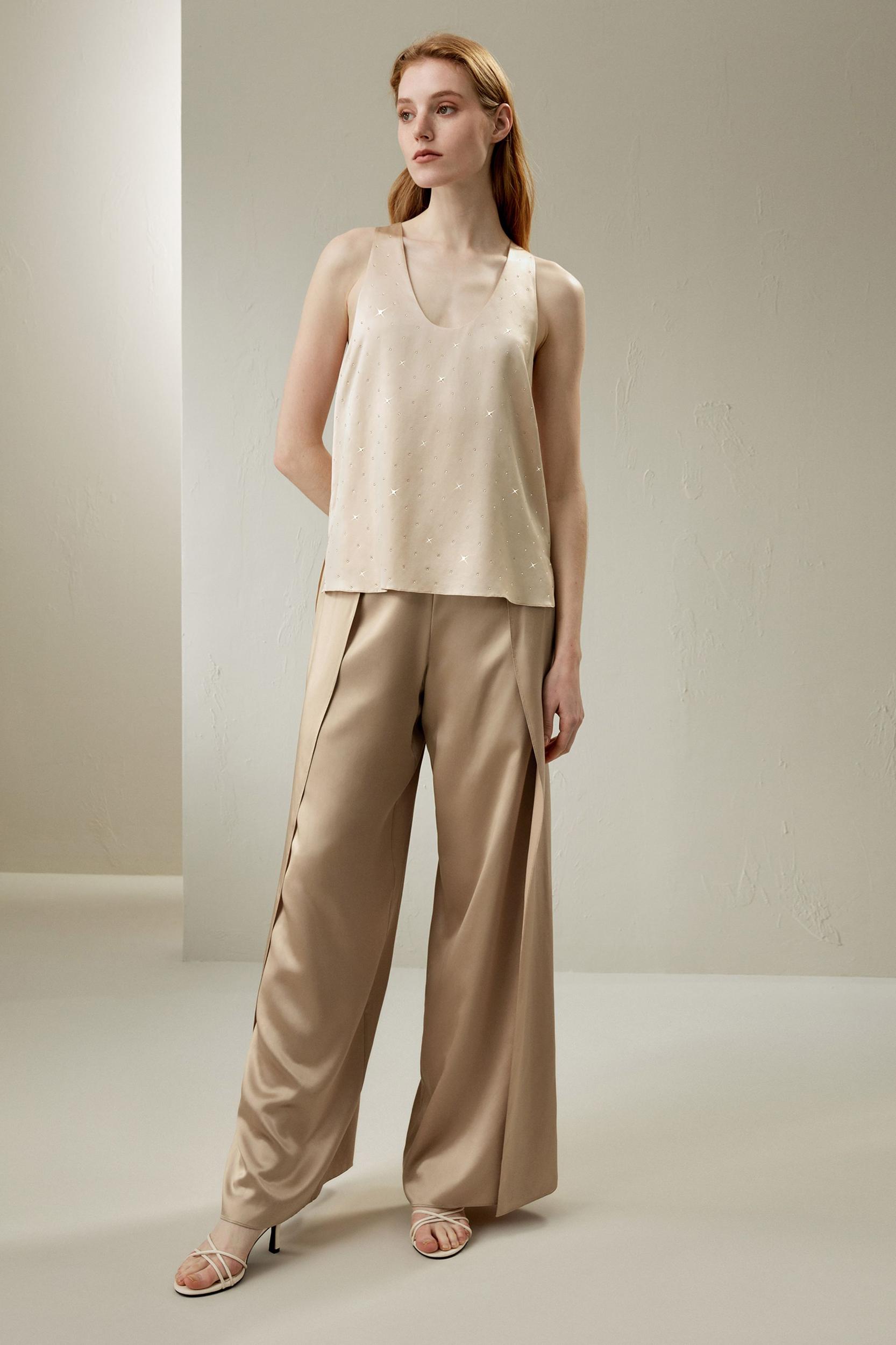 Silk Sparkle U-Neck Vest Product Image