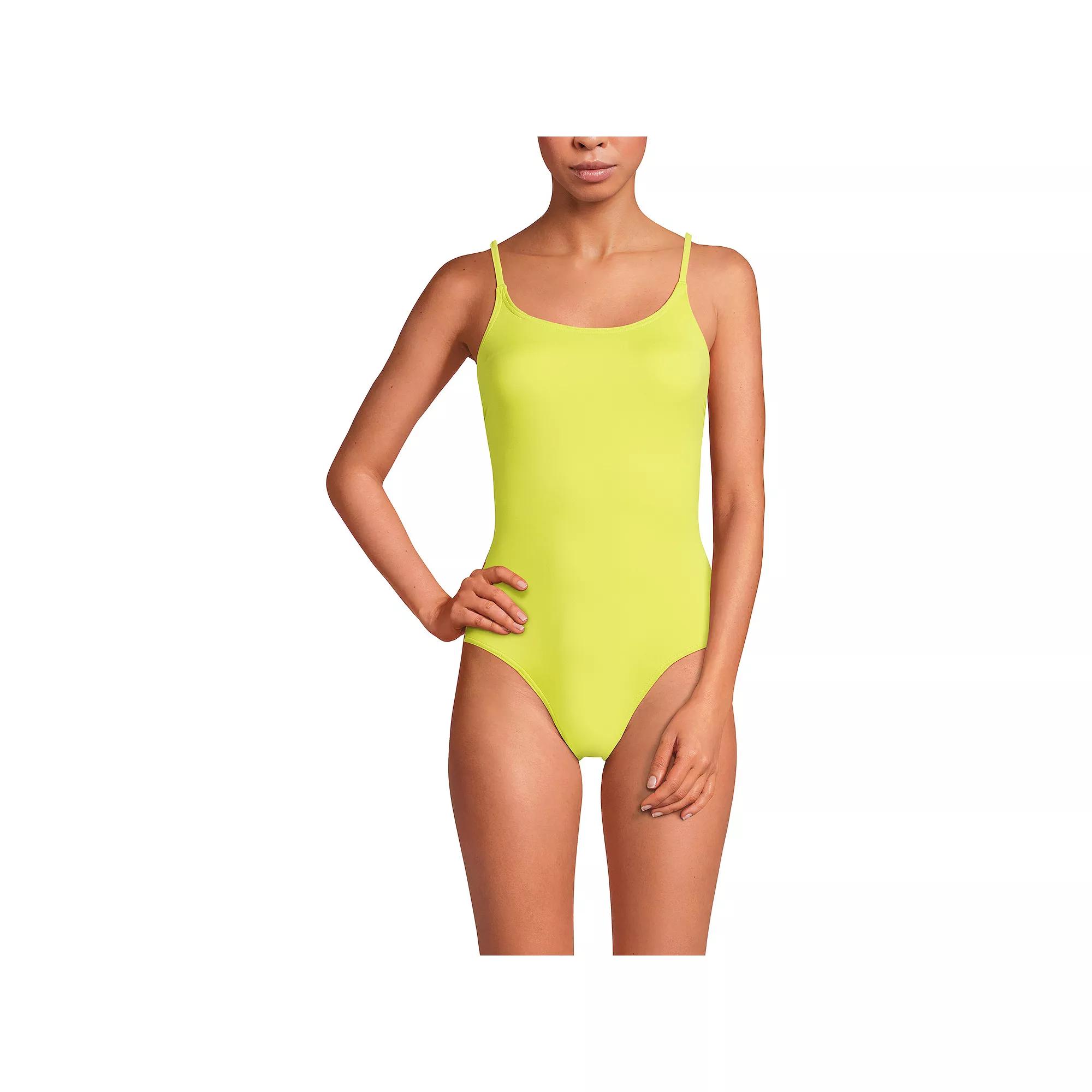 Women's Lands' End Chlorine Resistant Tugless One-Piece Swimsuit,  Product Image