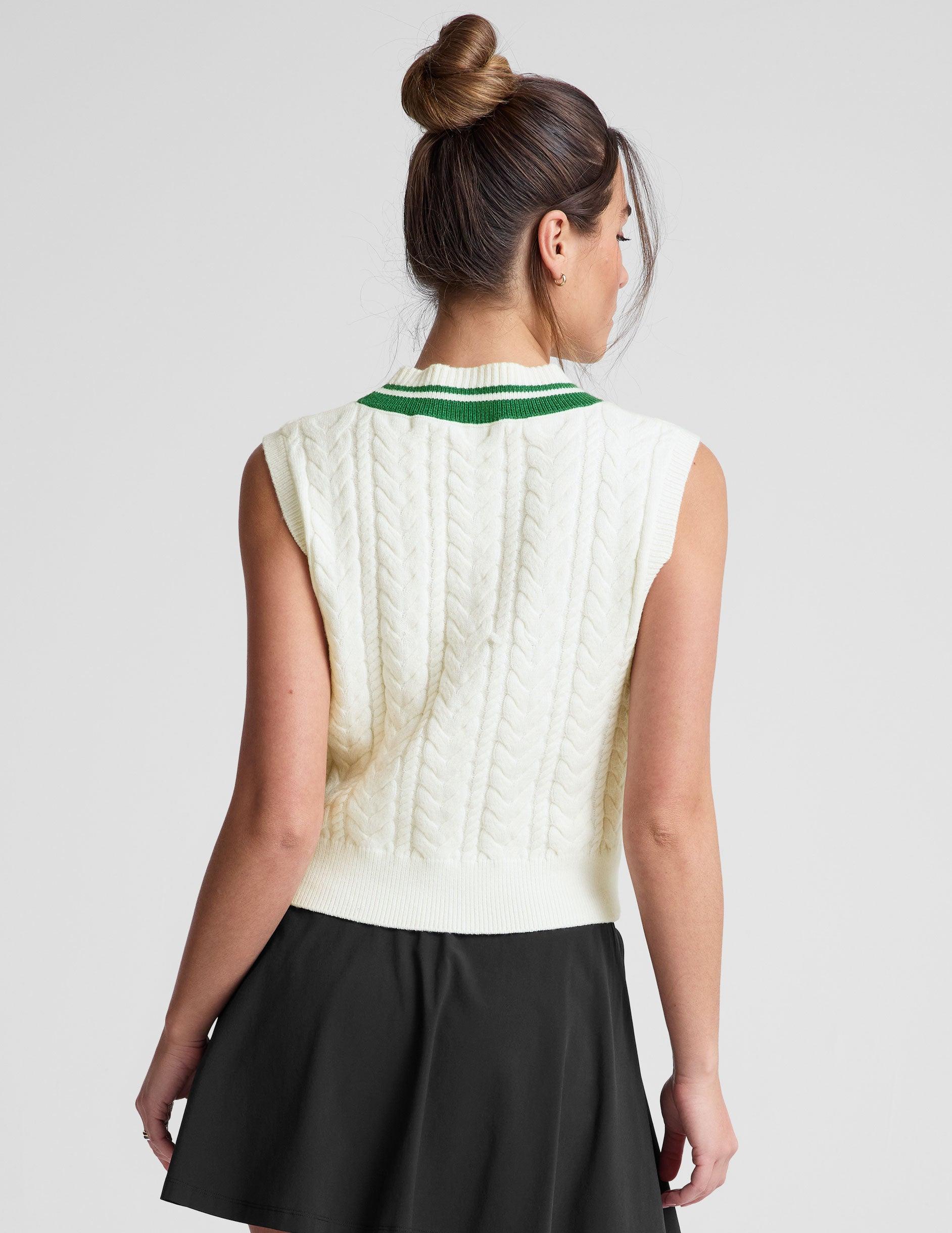 The Cable Knit Vest Product Image