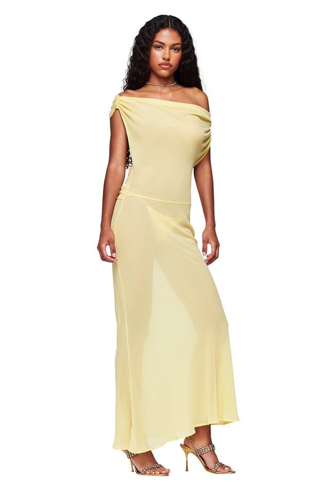 KAHLO MAXI DRESS - YELLOW Product Image