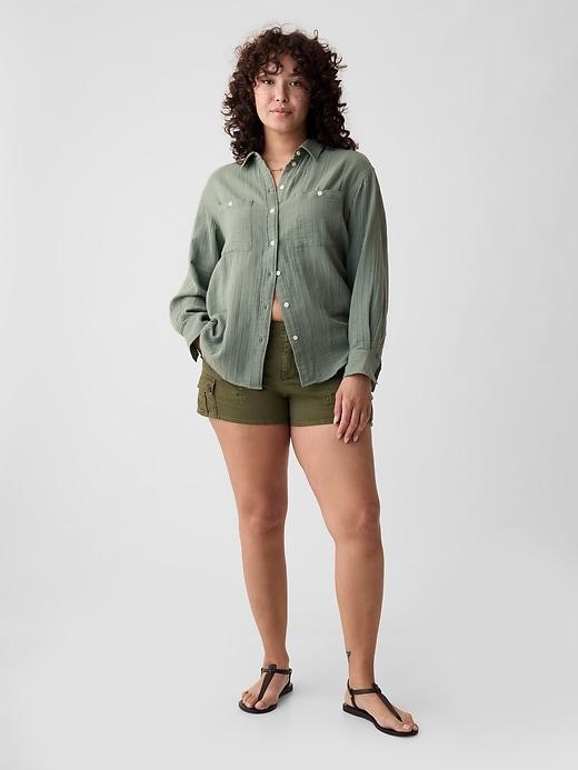 3" Low Rise Y2K Cargo Shorts Product Image