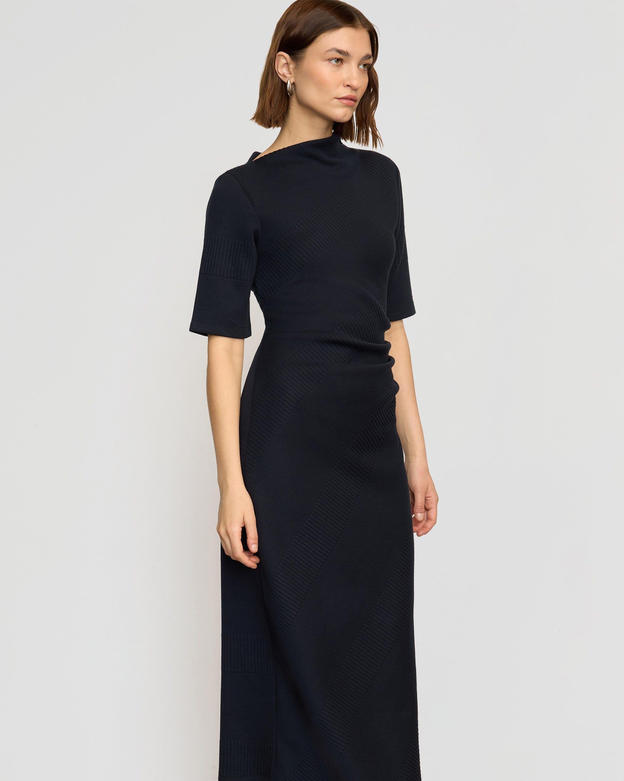 Evie Ribbed-Knit Jersey Dress Product Image