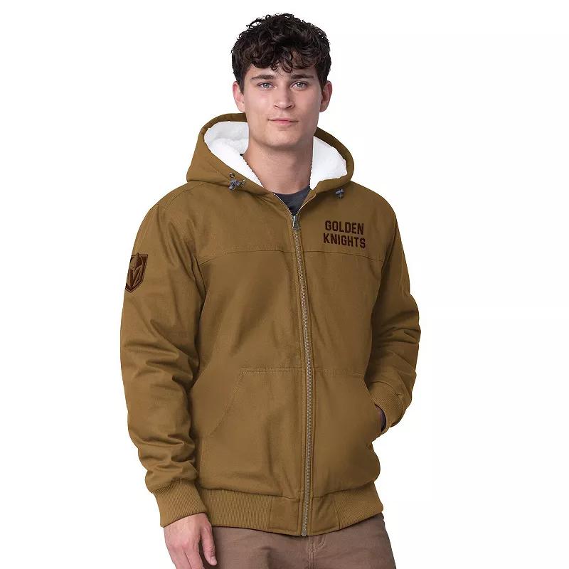 Men's G-III Sports by Carl Banks Tan Detroit Red Wings Build Up Full-Zip Hoodie Jacket,  Product Image